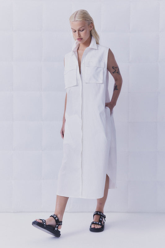 D-Luxe Poplin Pocket Dress