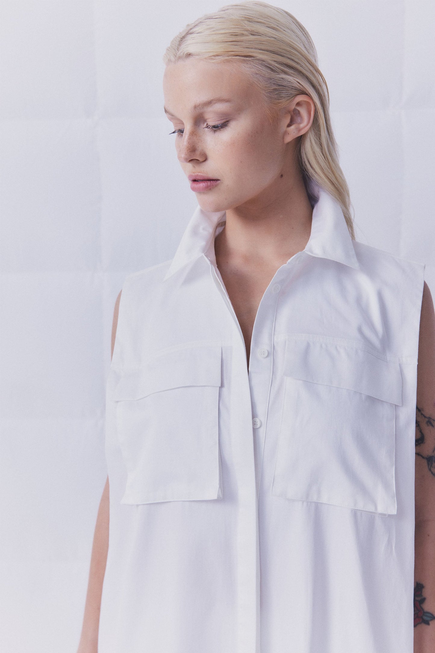 D-Luxe Poplin Pocket Dress