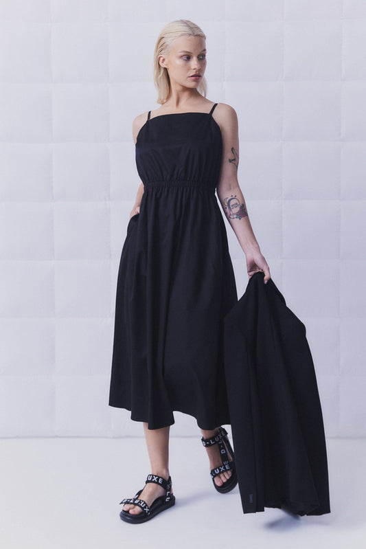 D-Luxe Poplin Midi Dress