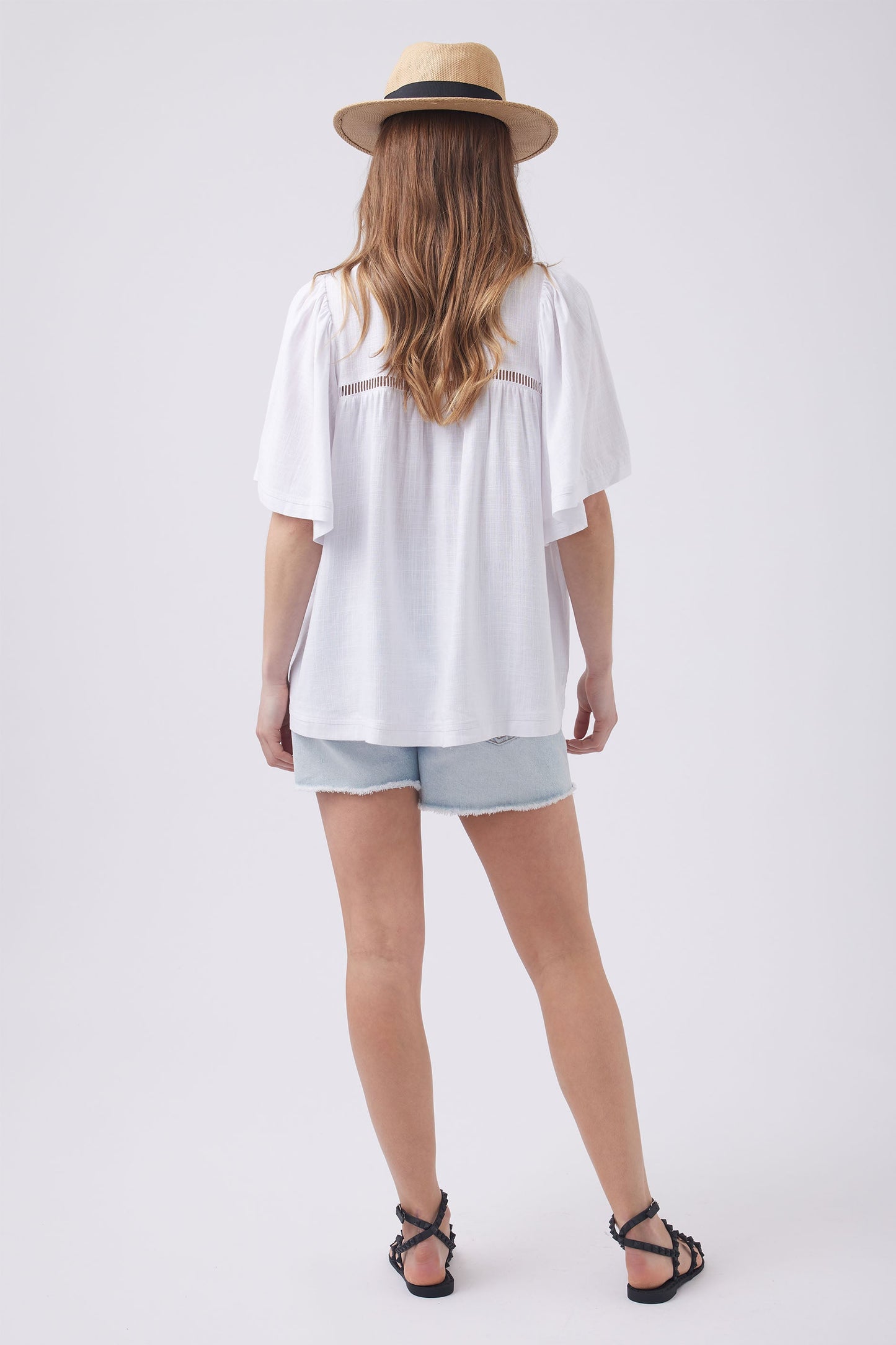 Jonti Flutter Sleeve Top