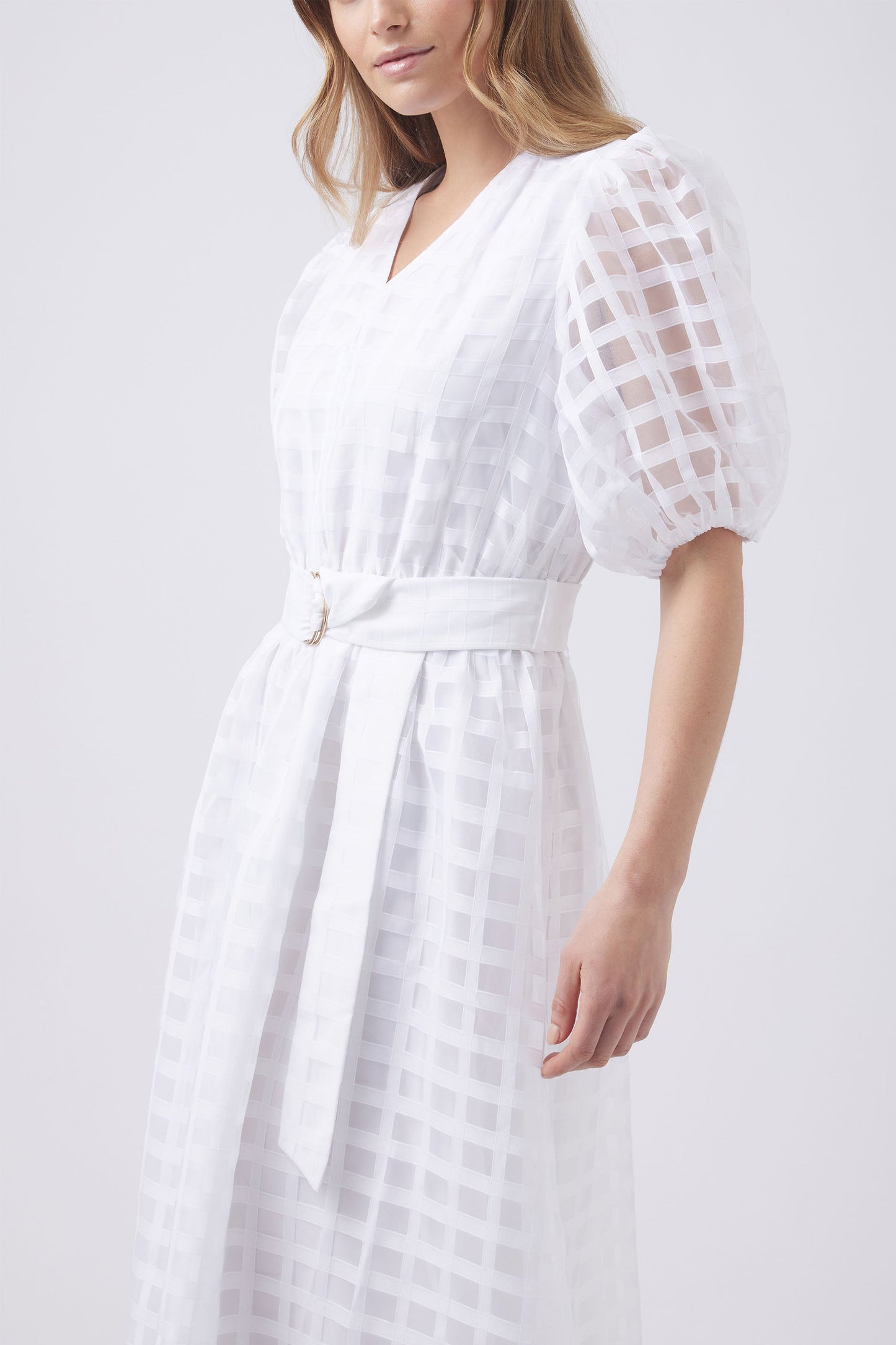 Monty Puff Sleeve Midi Dress