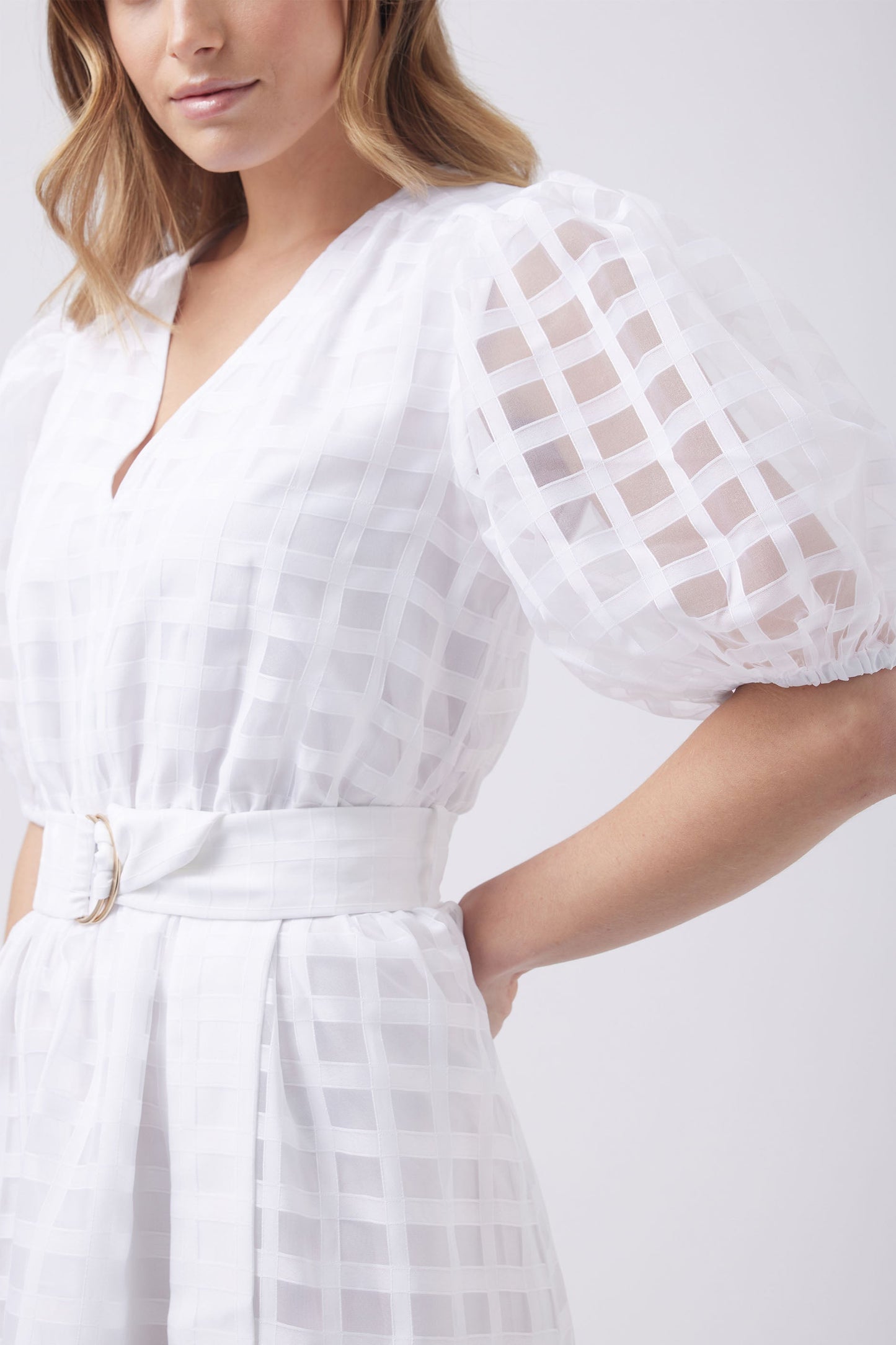 Monty Puff Sleeve Midi Dress