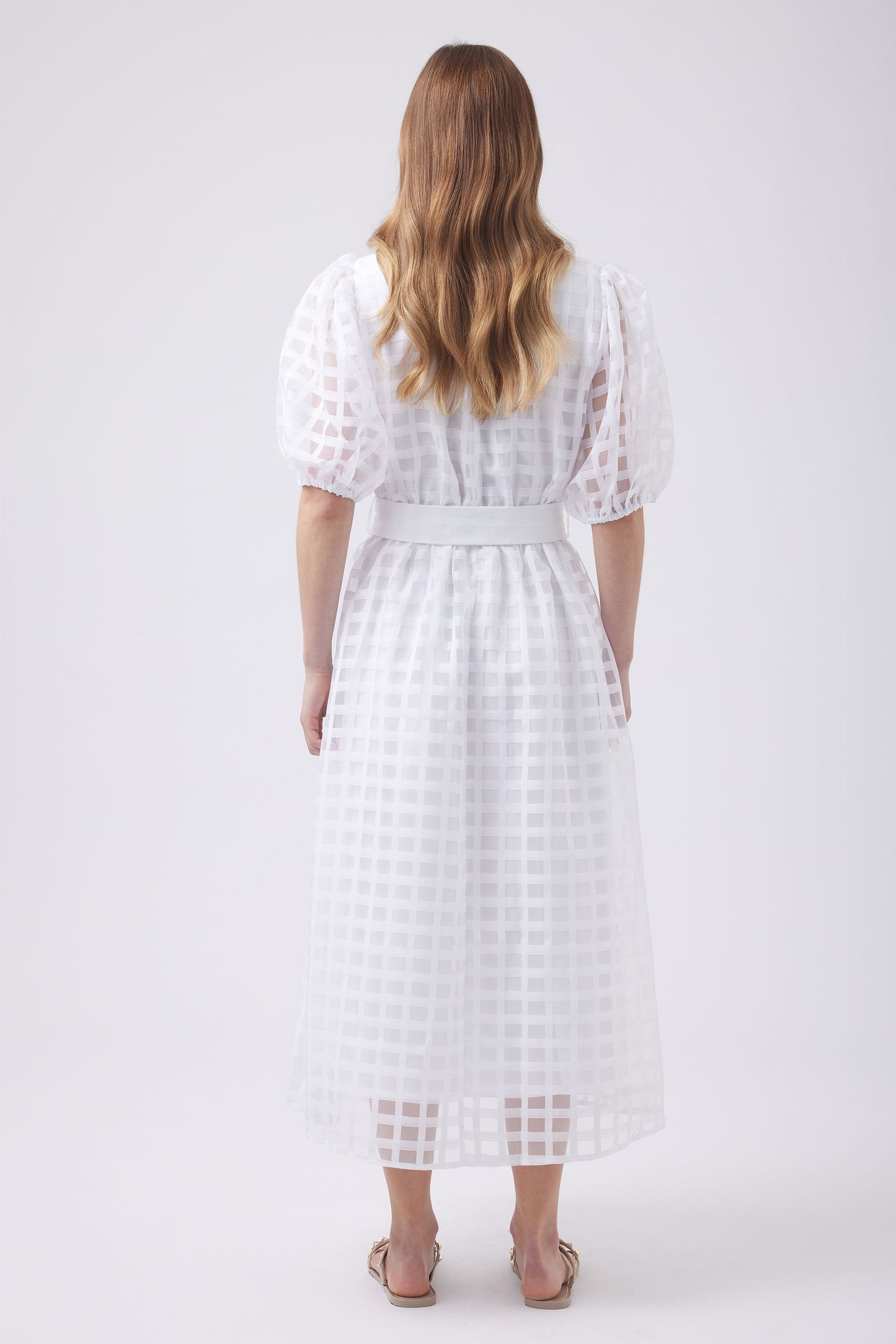 Monty Puff Sleeve Midi Dress