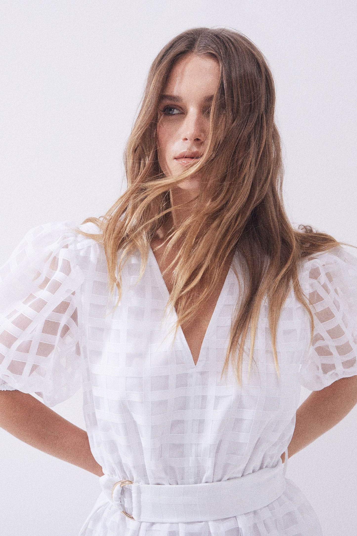 Monty Puff Sleeve Midi Dress