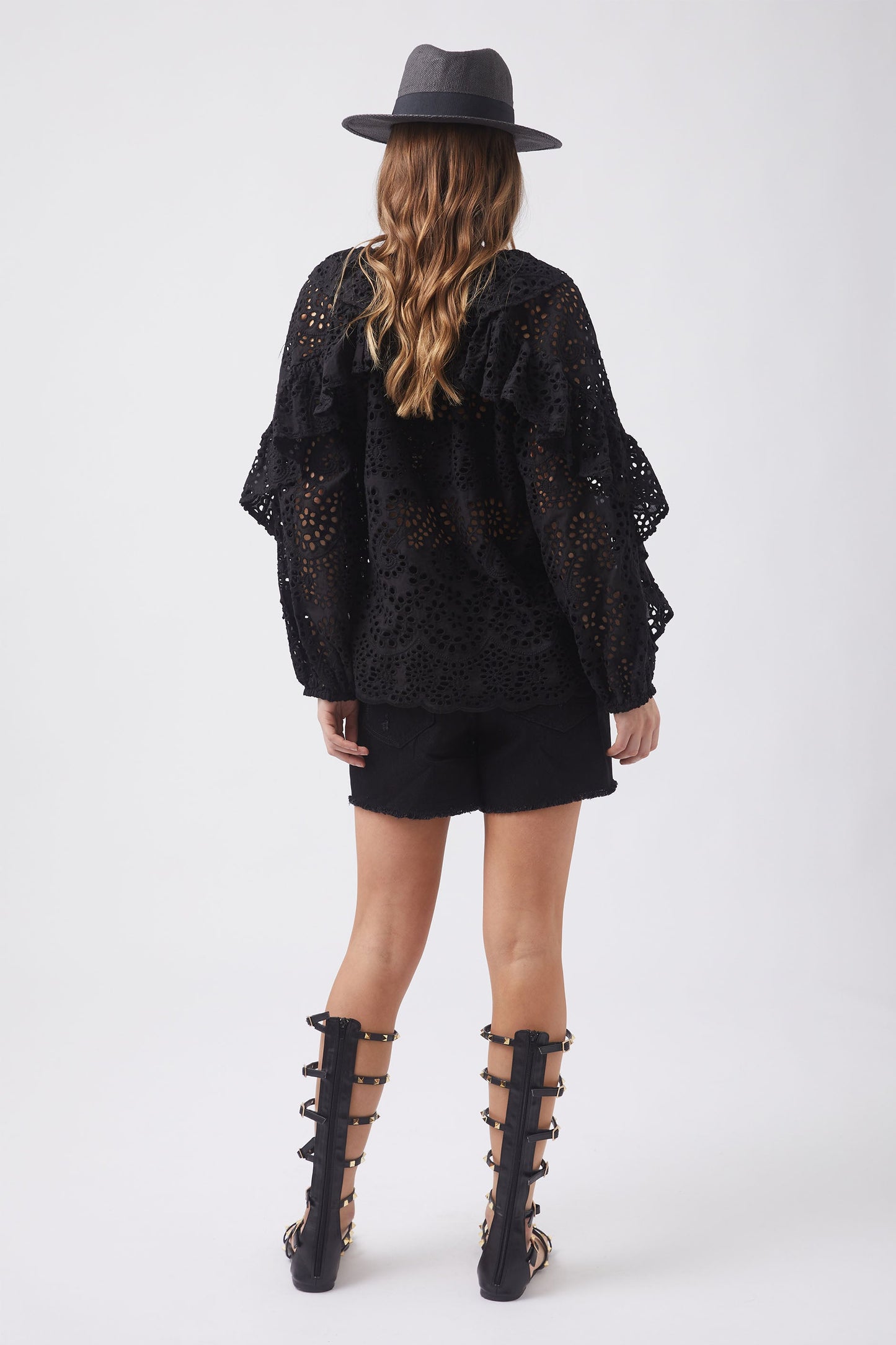 Camille Broderie Top