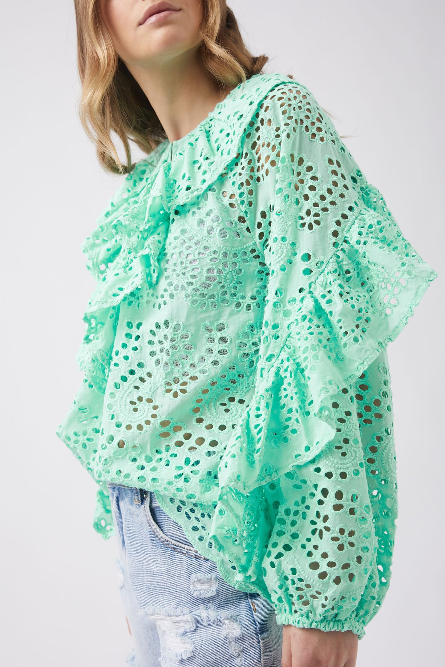 Camille Broderie Top