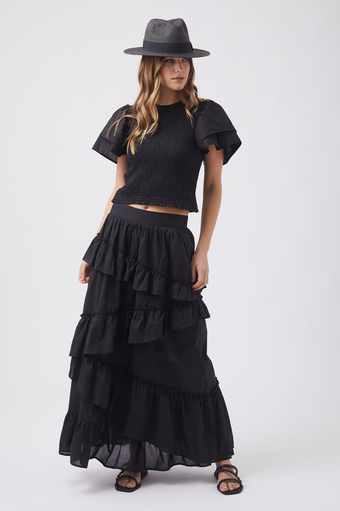Amanda Shirred Top