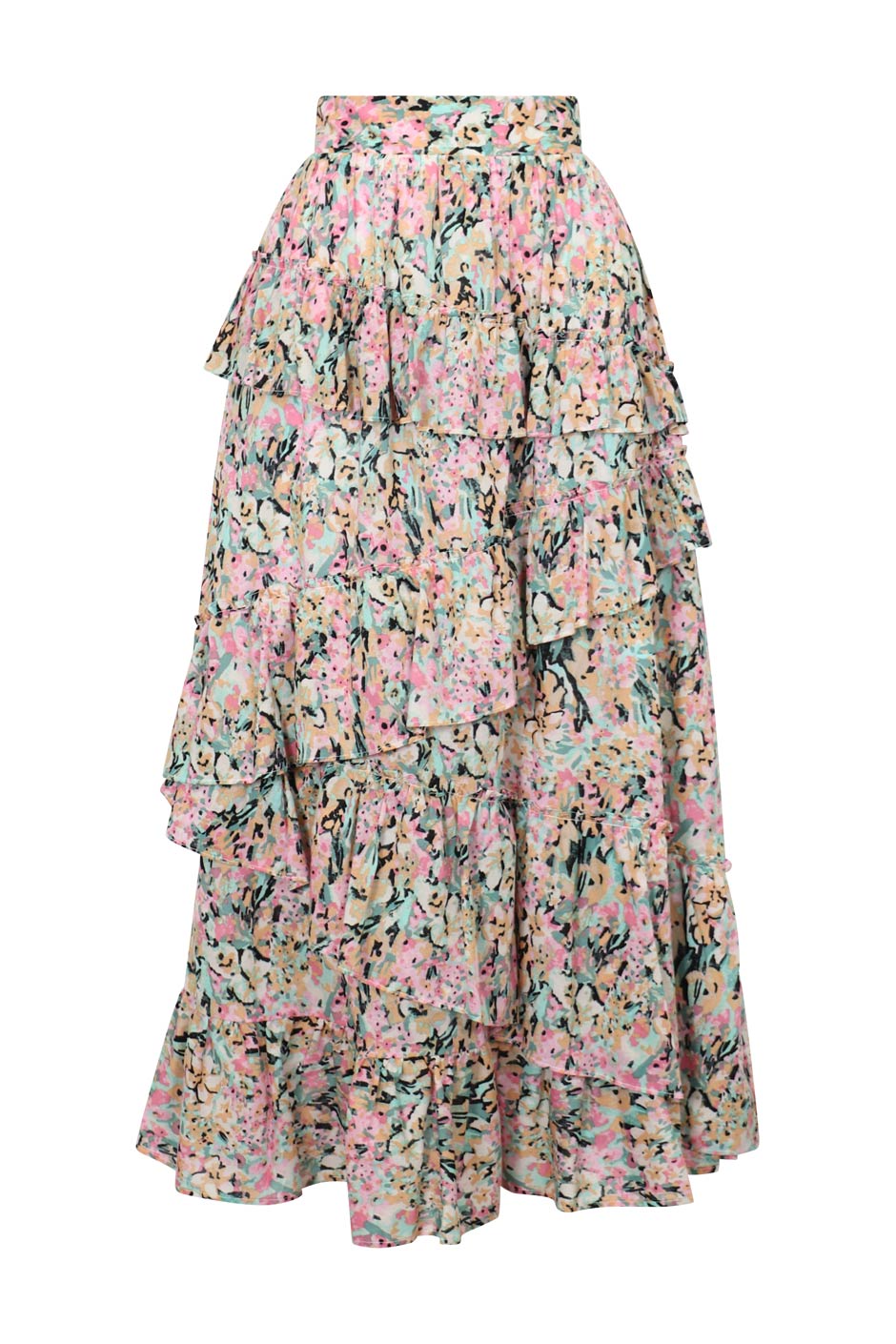 Amanda Ruffle Maxi Skirt