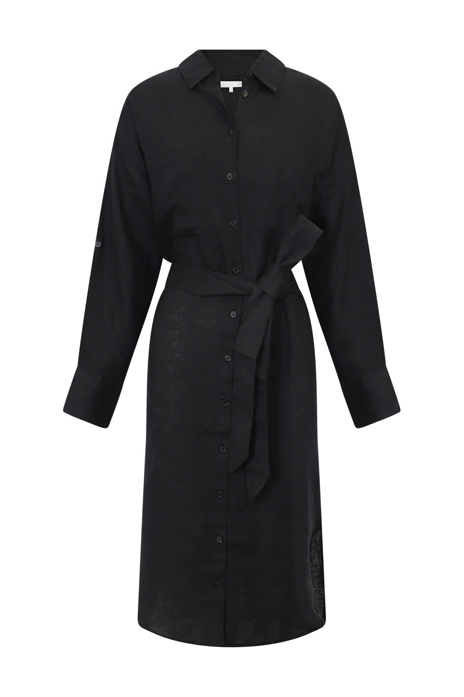 D-Luxe Patch Linen Midi Dress