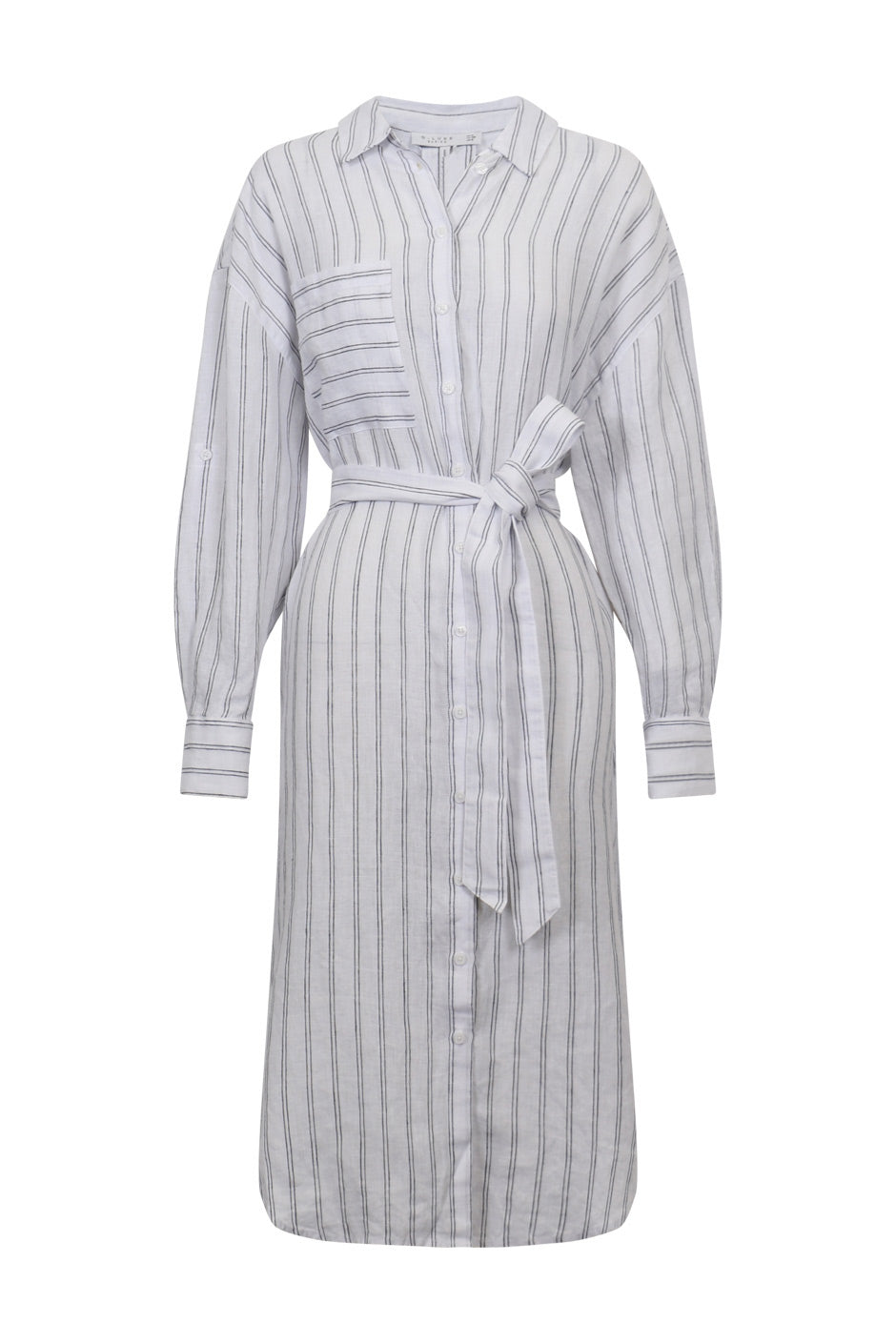 D-Luxe Patch Linen Midi Dress
