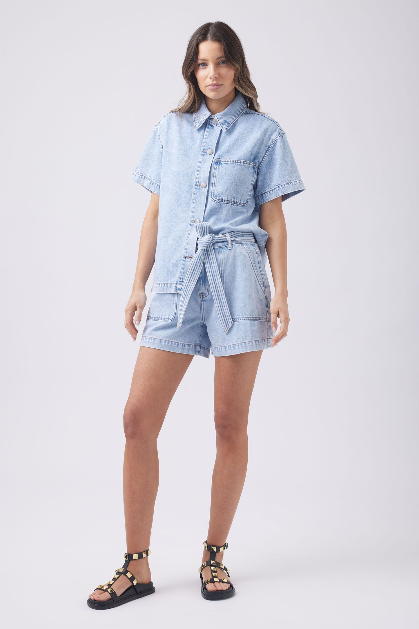 Lexi Waist Tie Denim Short