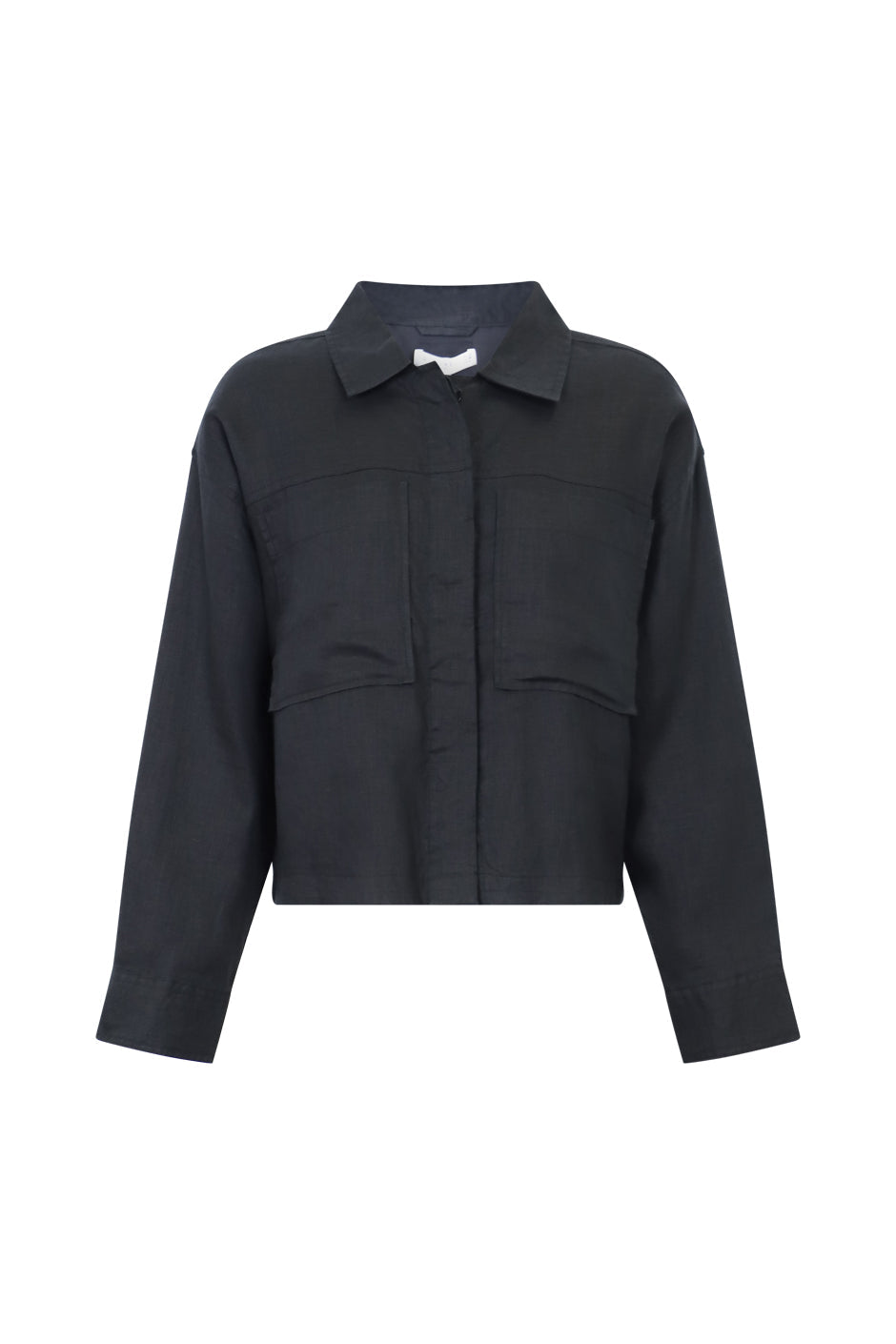 D-Luxe Cropped Linen Jacket