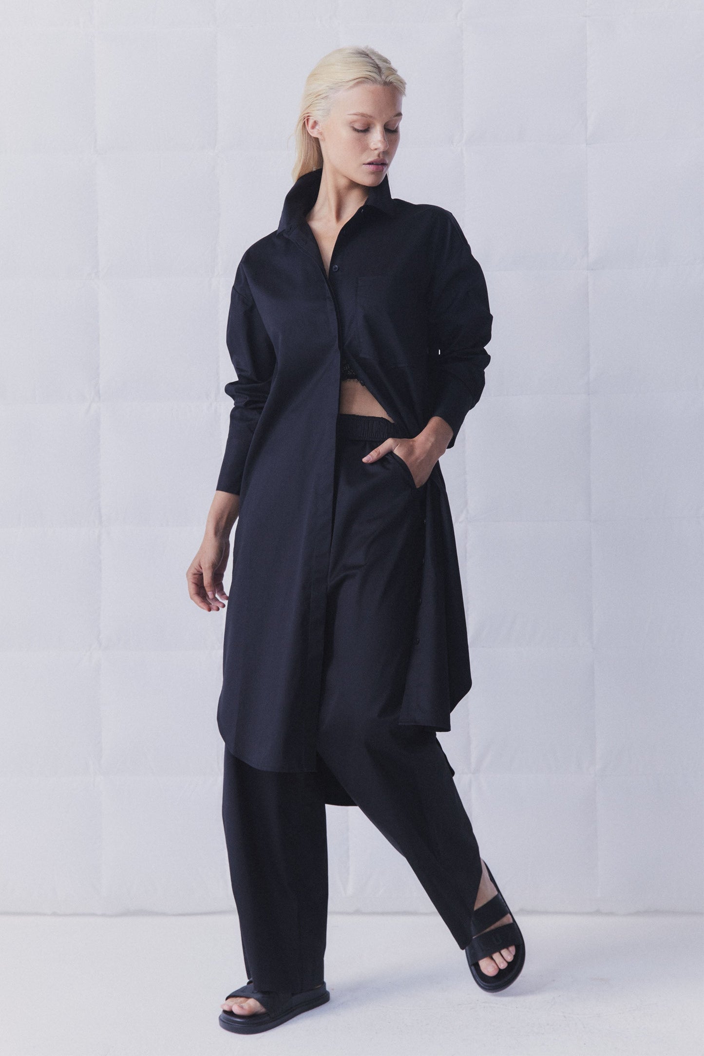 D-Luxe Poplin Shirt Dress