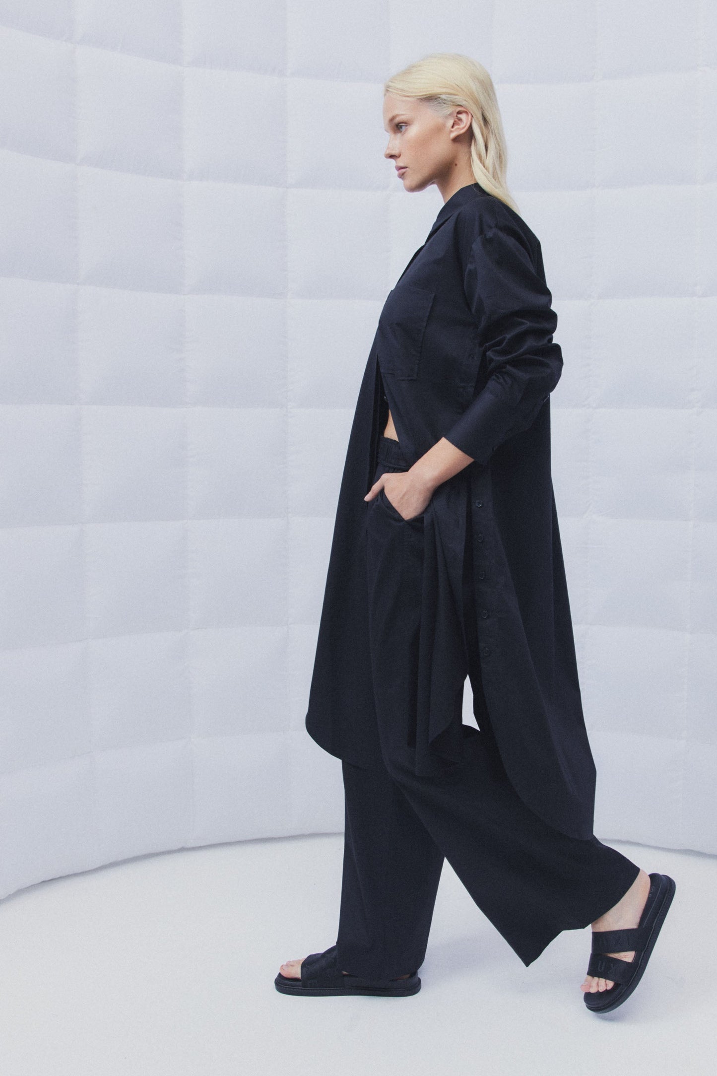 D-Luxe Poplin Shirt Dress