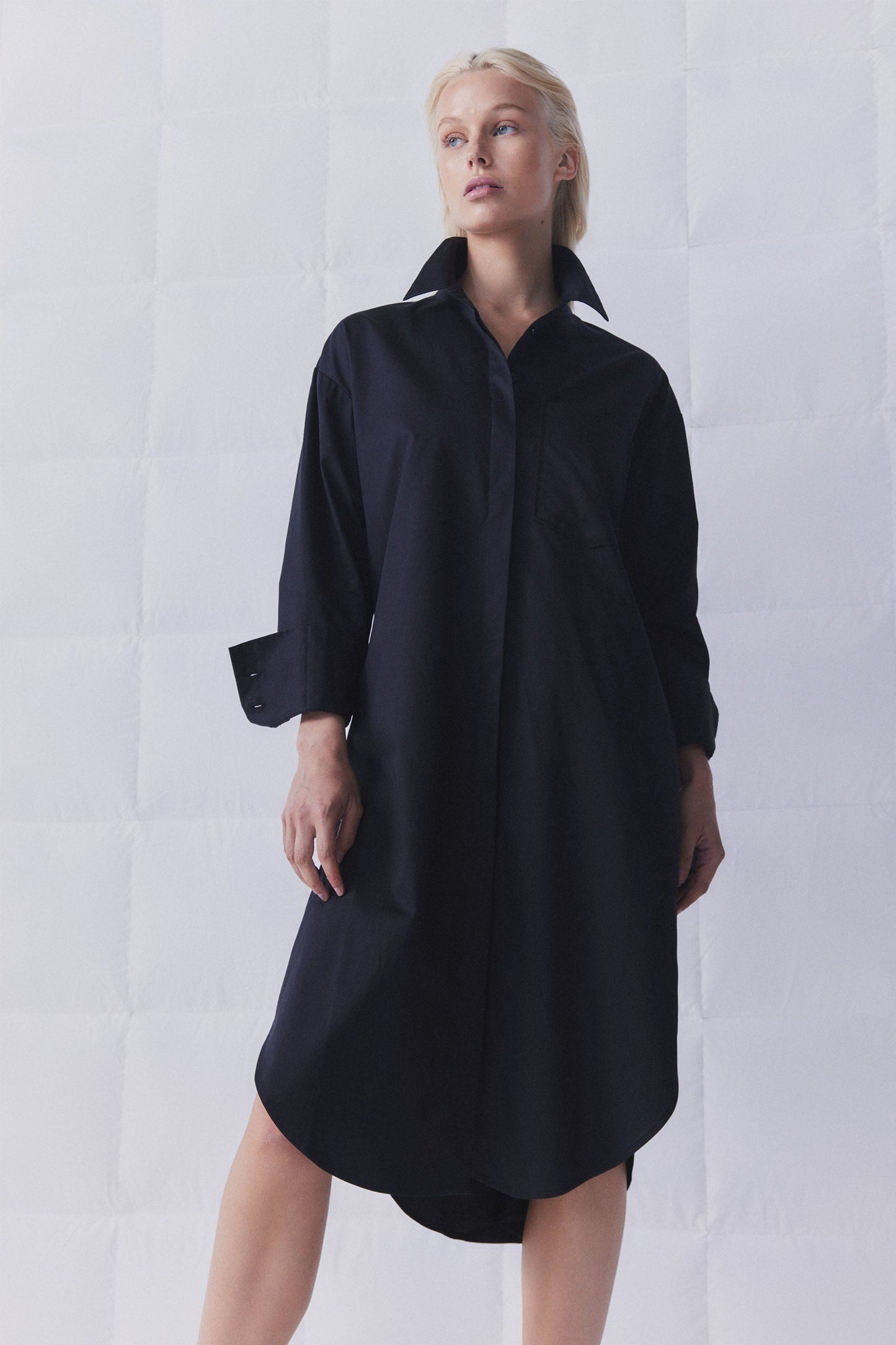 D-Luxe Poplin Shirt Dress