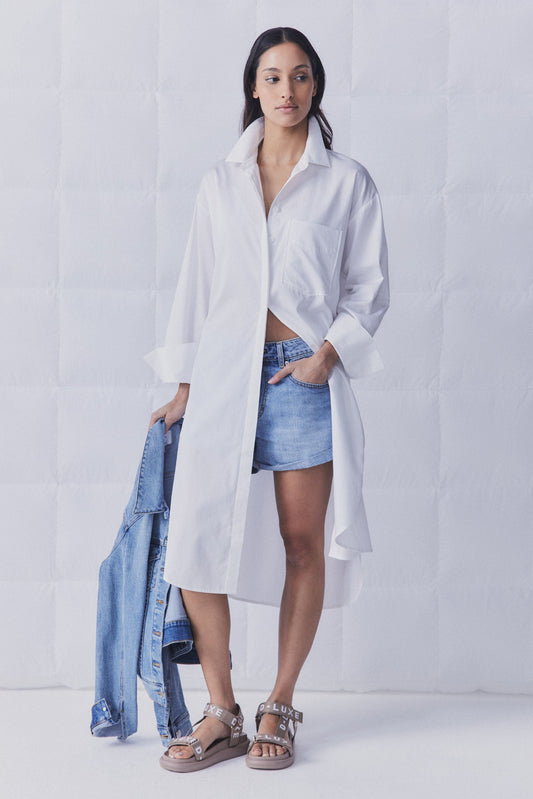 D-Luxe Poplin Shirt Dress