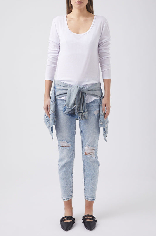 Carla Long Sleeve Rib Tee