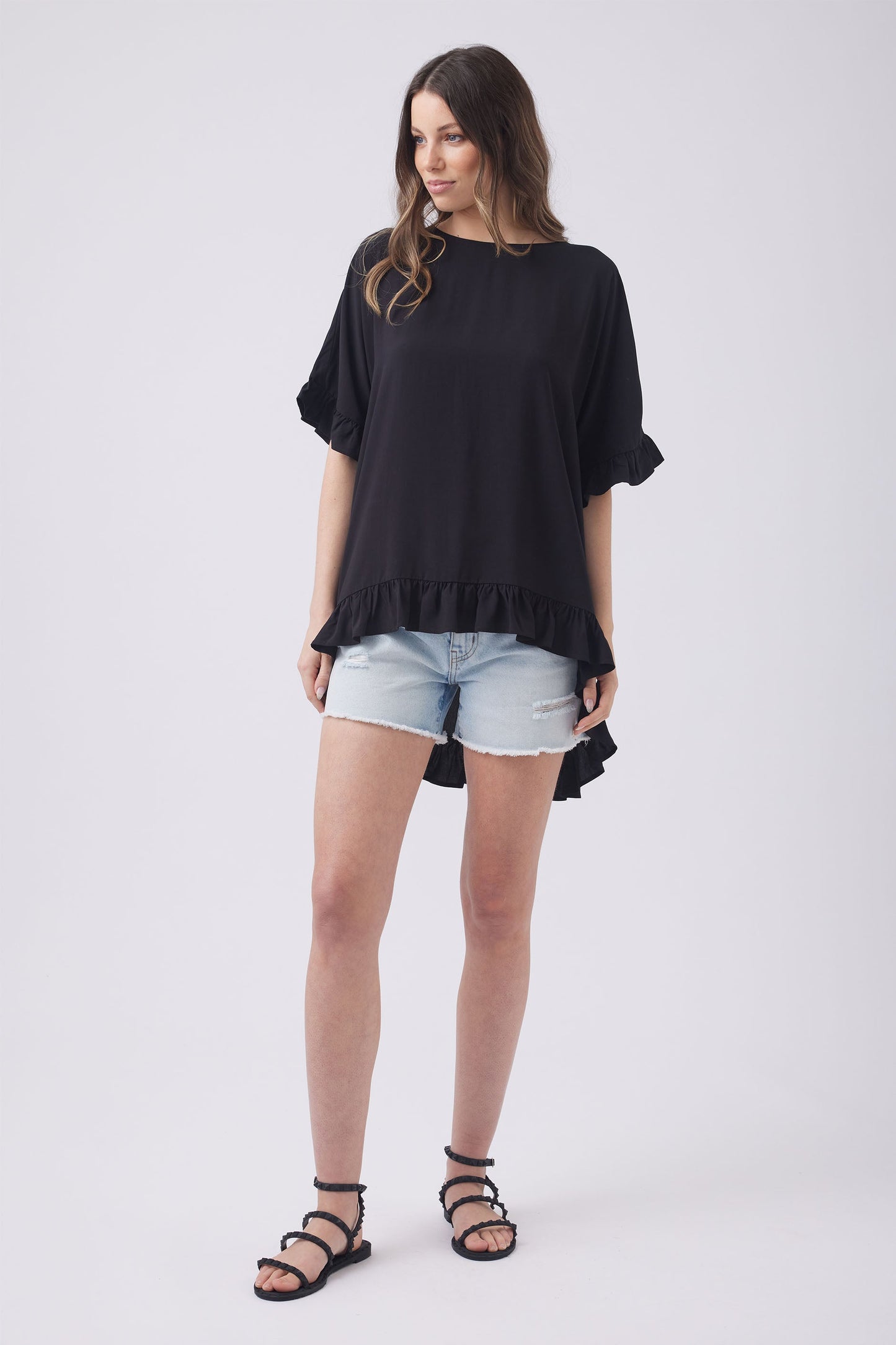 Sandy Ruffle Top