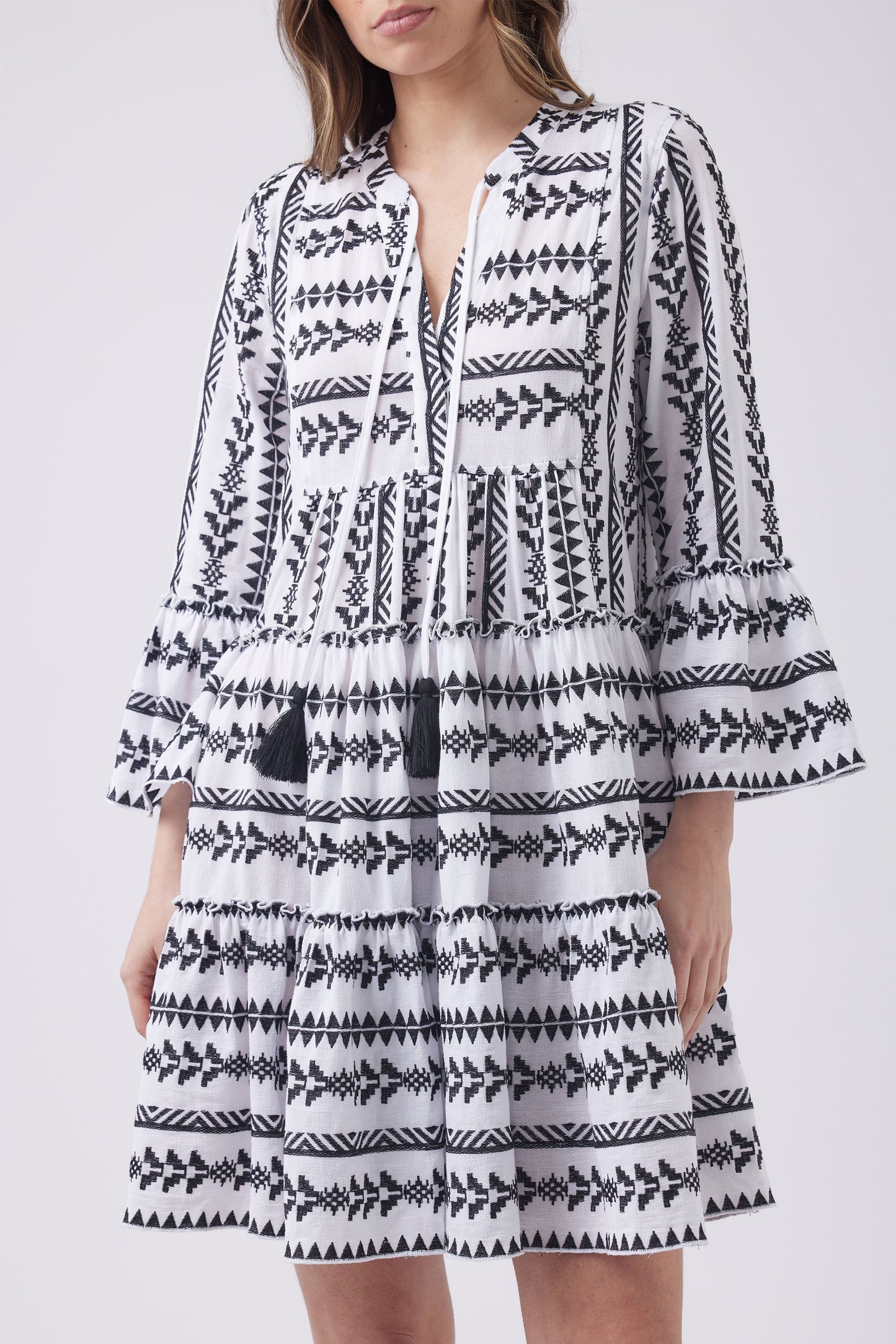 Indie Embroidered Mini Dress