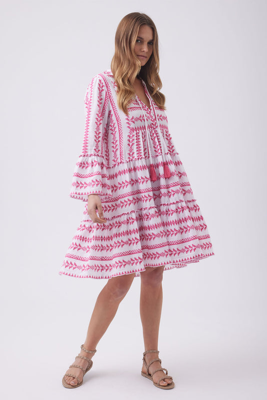 Indie Embroidered Mini Dress