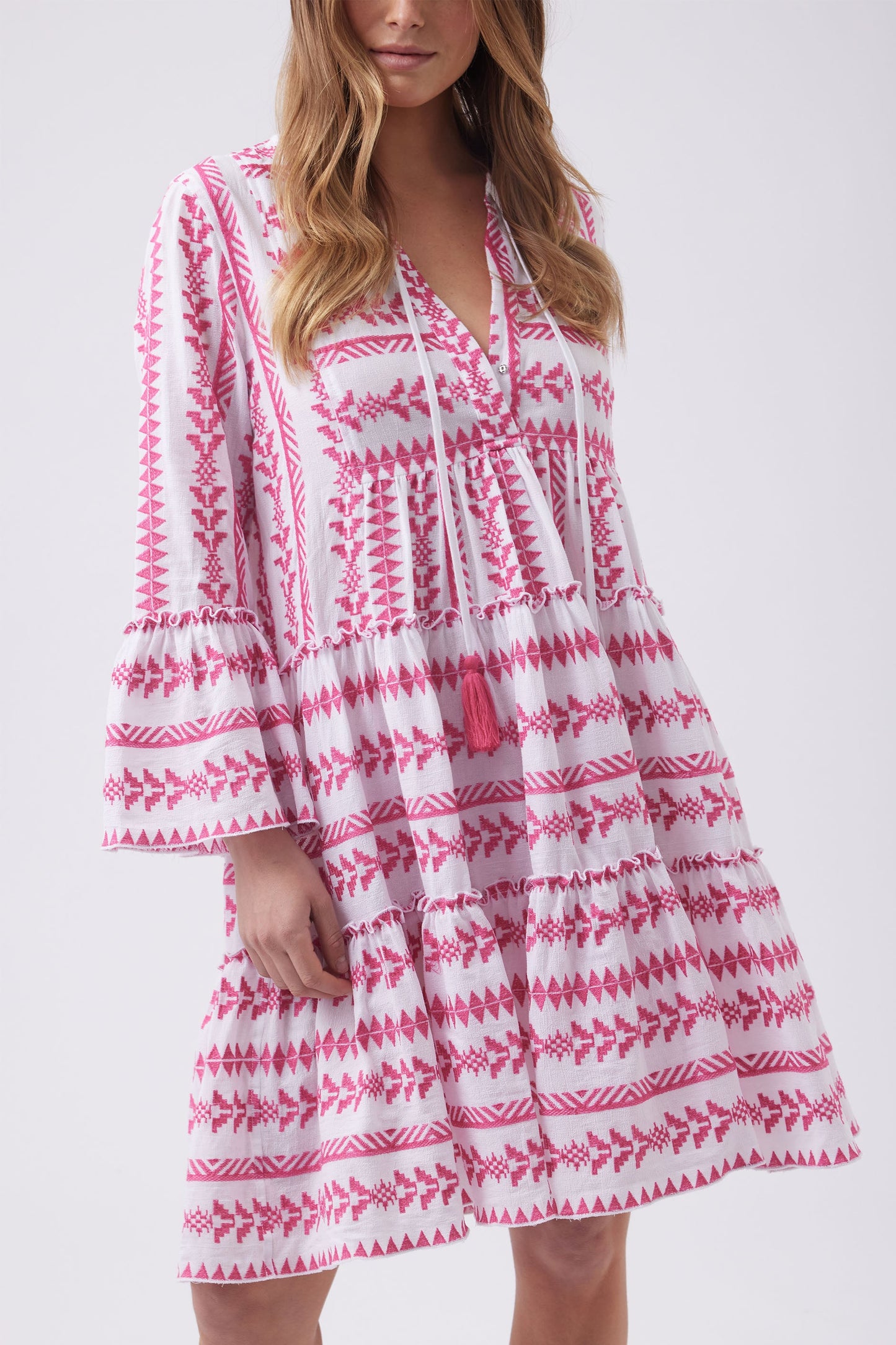 Indie Embroidered Mini Dress