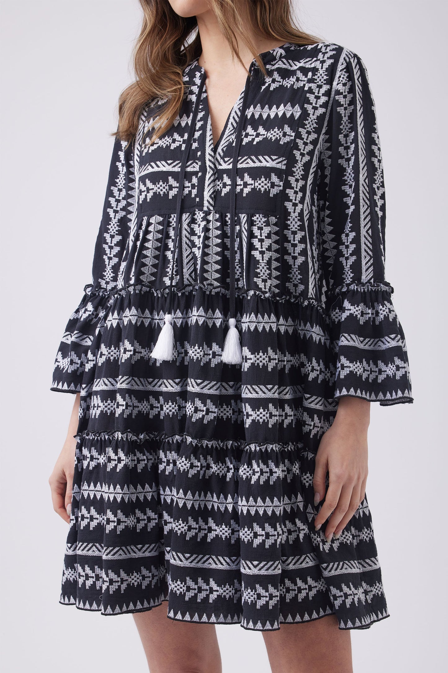 Indie Embroidered Mini Dress