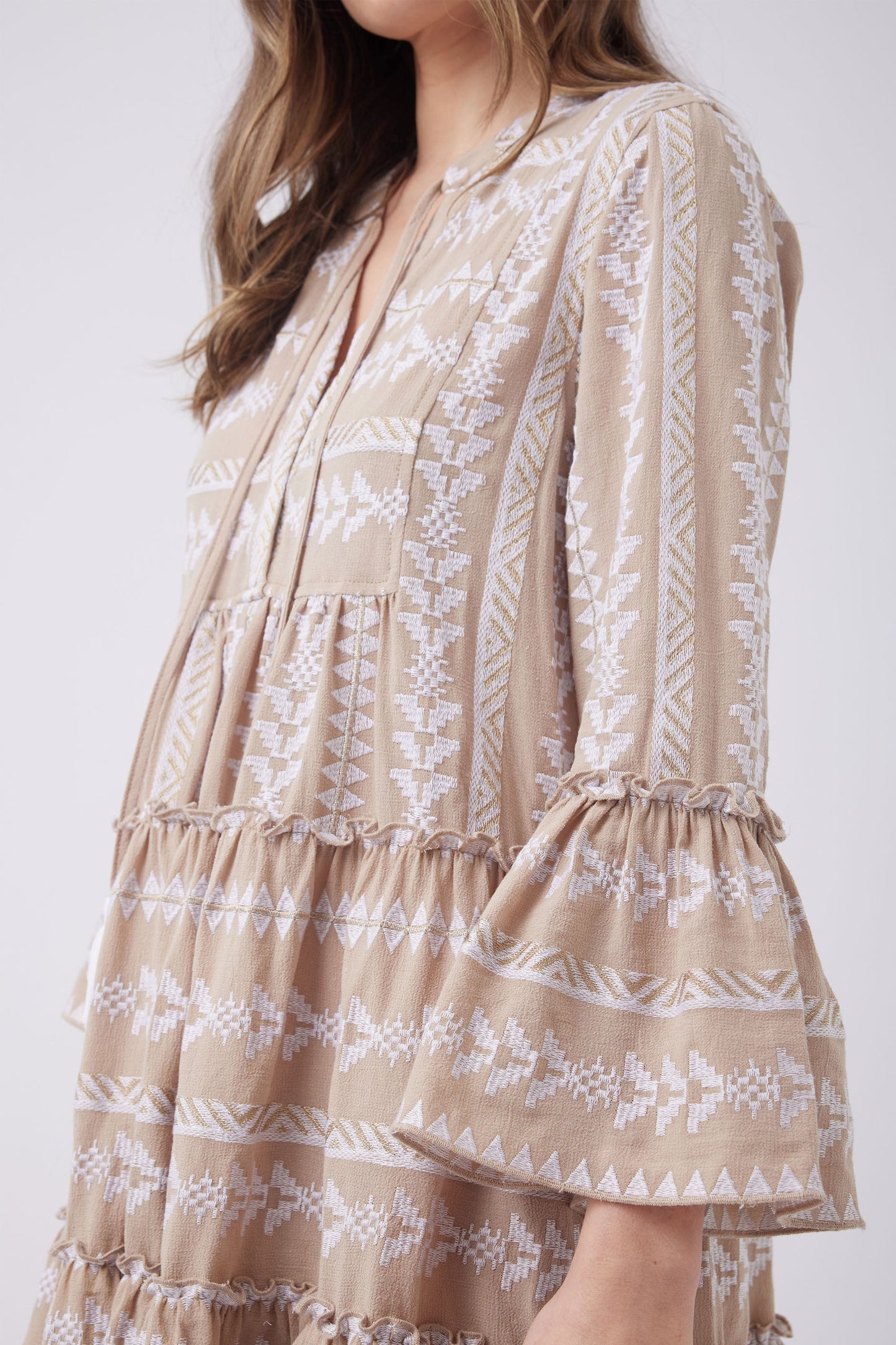 Indie Embroidered Mini Dress