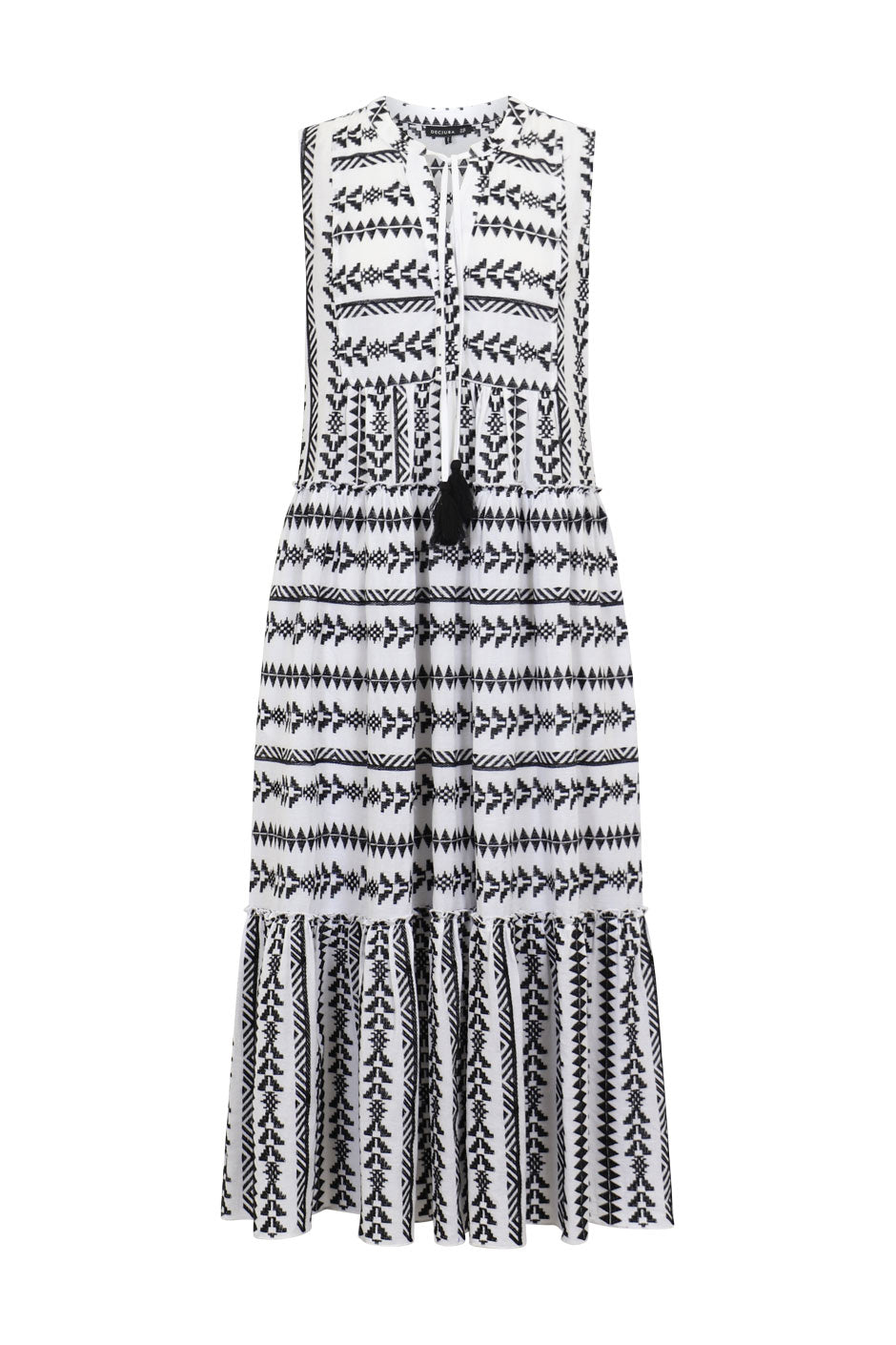 Indie Embroidered Midi Dress