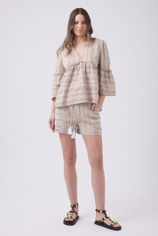 Indie Embroidered Top