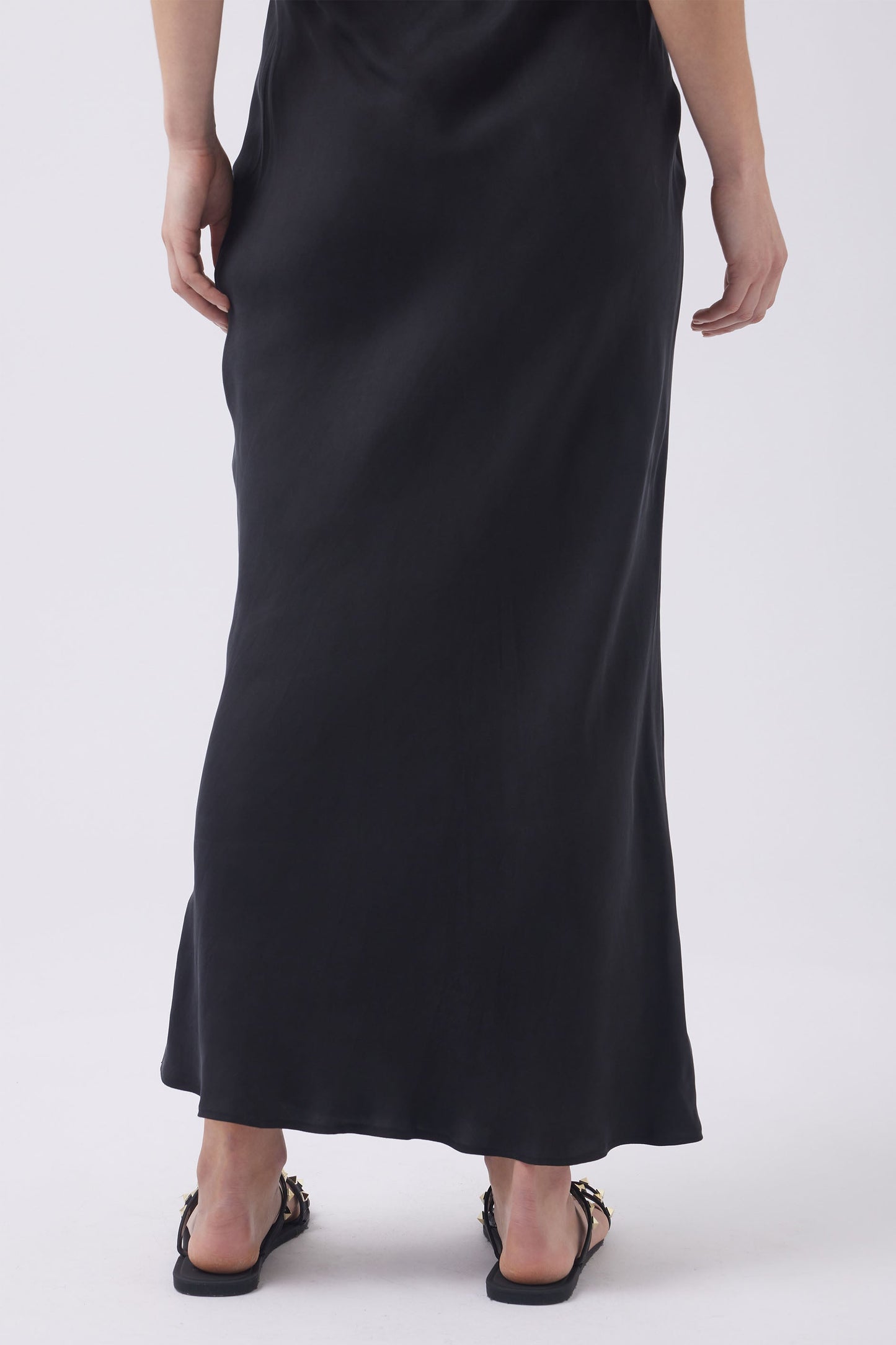Ariel Cupro Midi Skirt