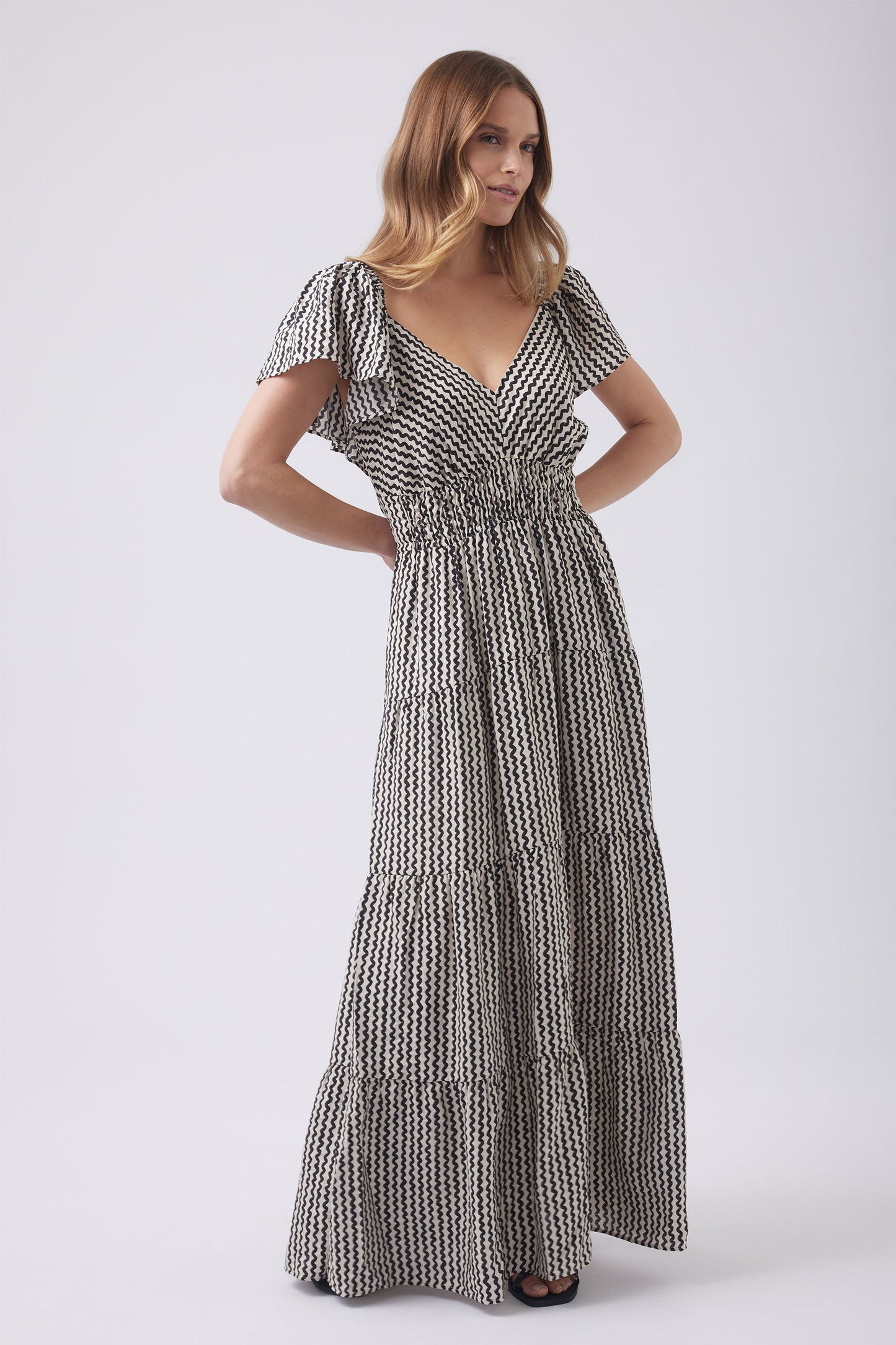 Whittney Flutter Maxi Dress