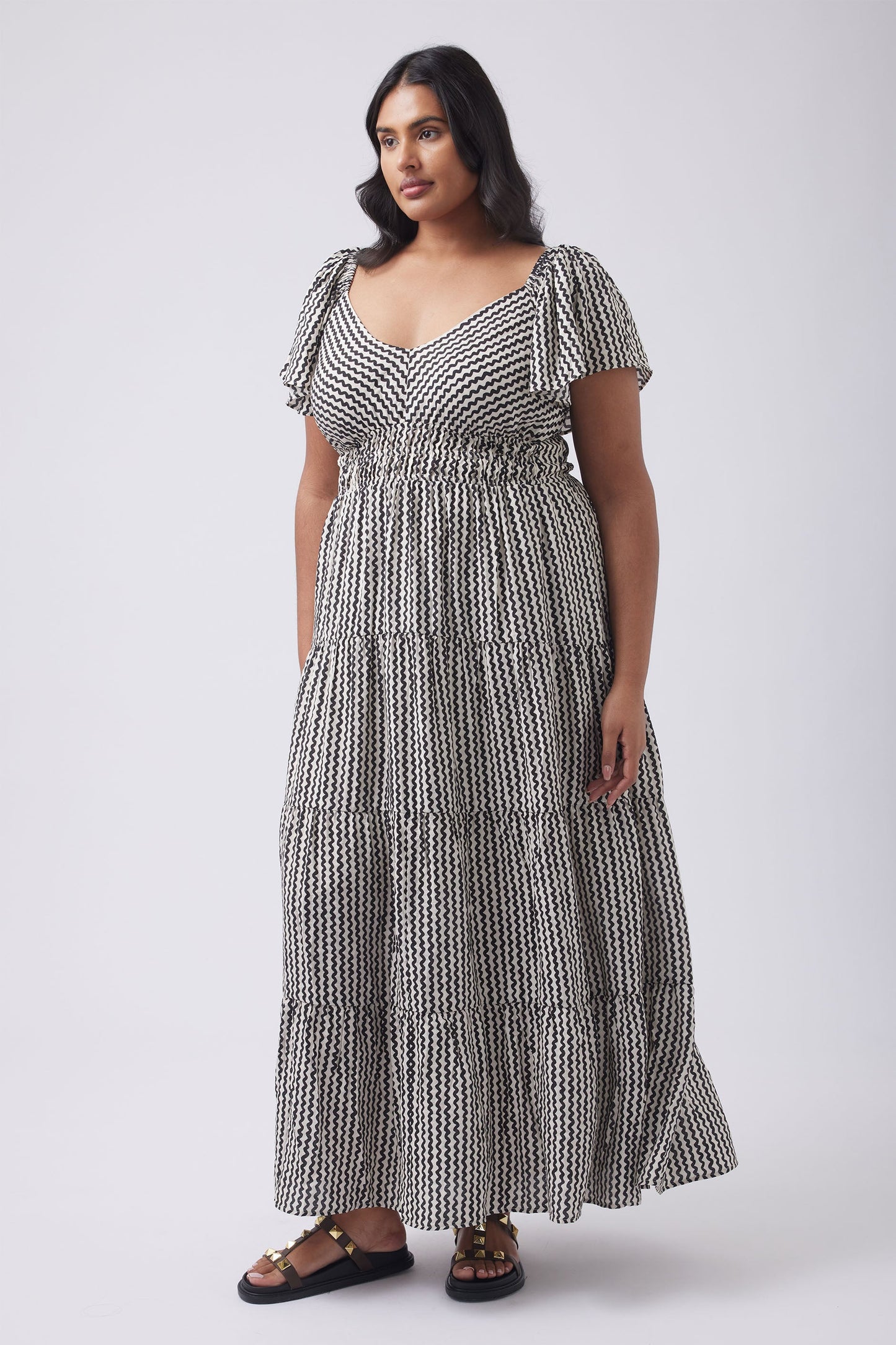 Whittney Flutter Maxi Dress