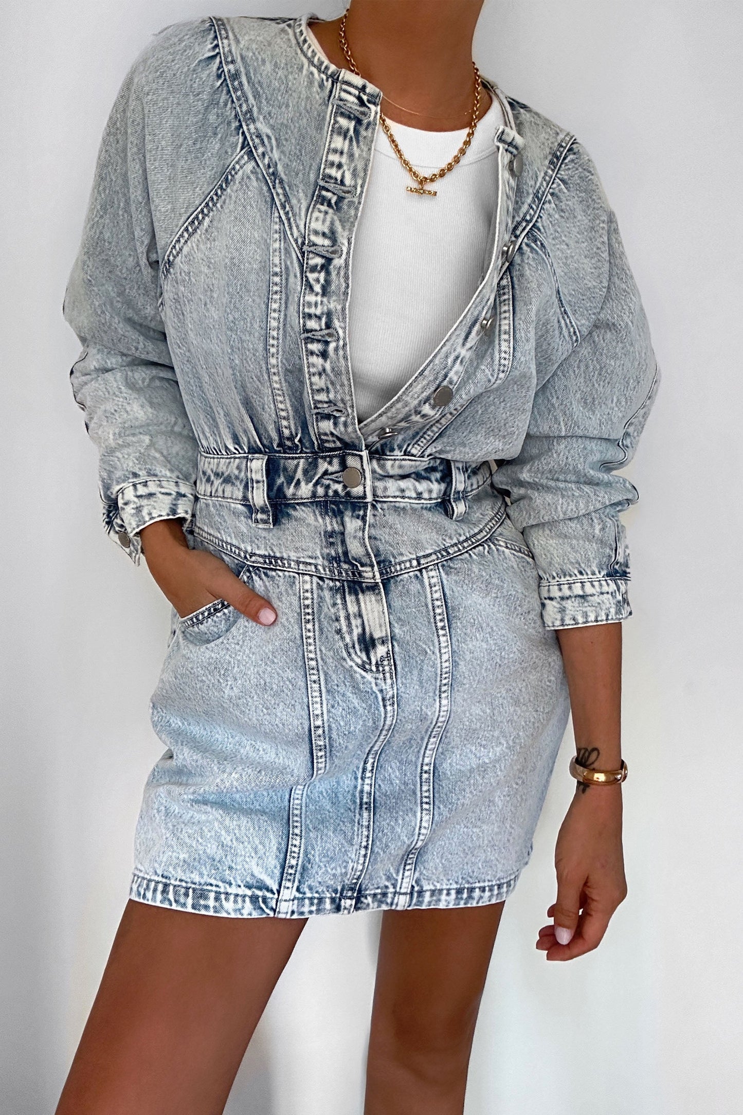 Alicia Denim Mini Dress
