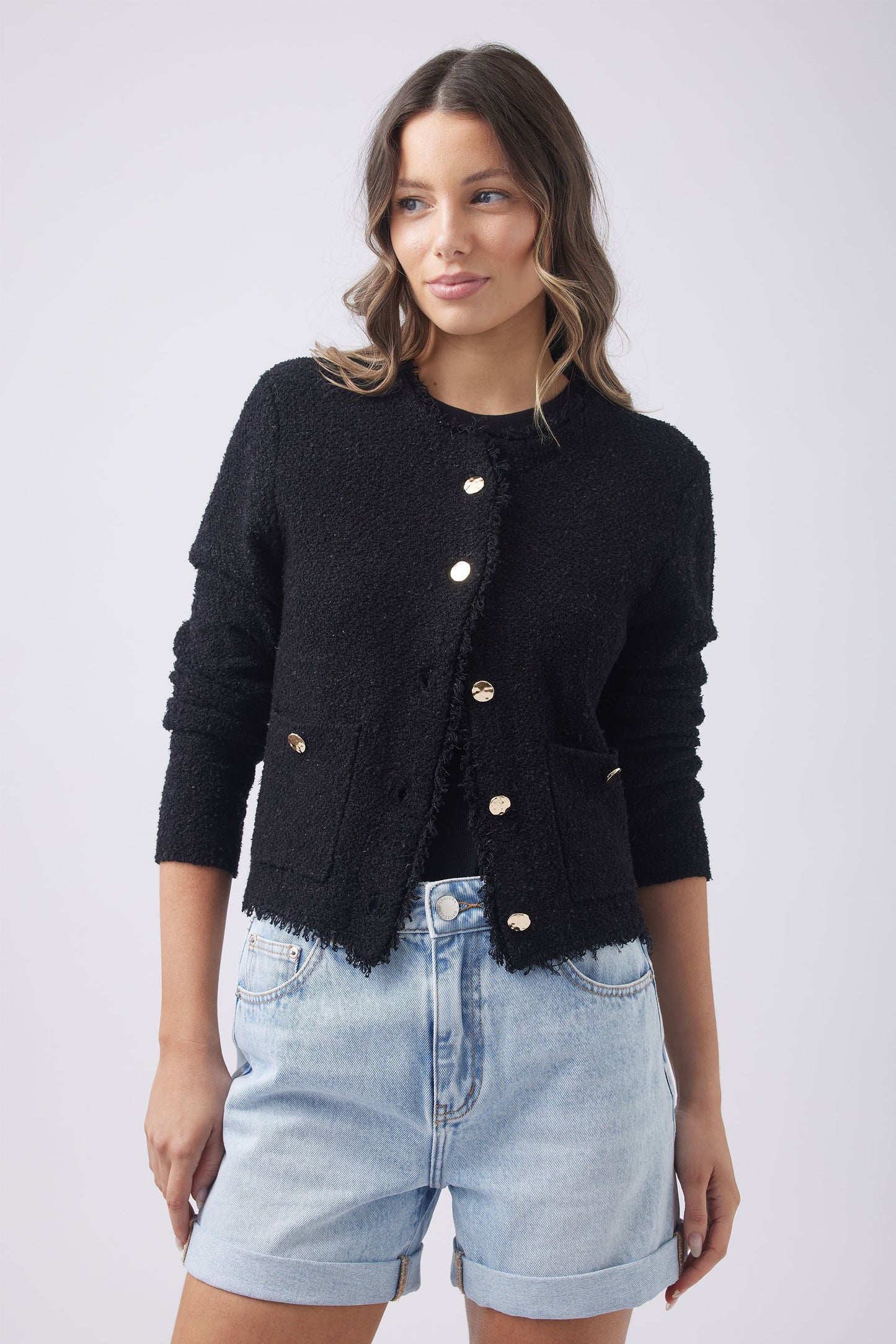 Gabi Knit Crop Jacket