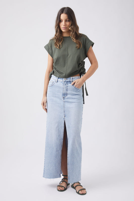 Archie Ruched Side Tee
