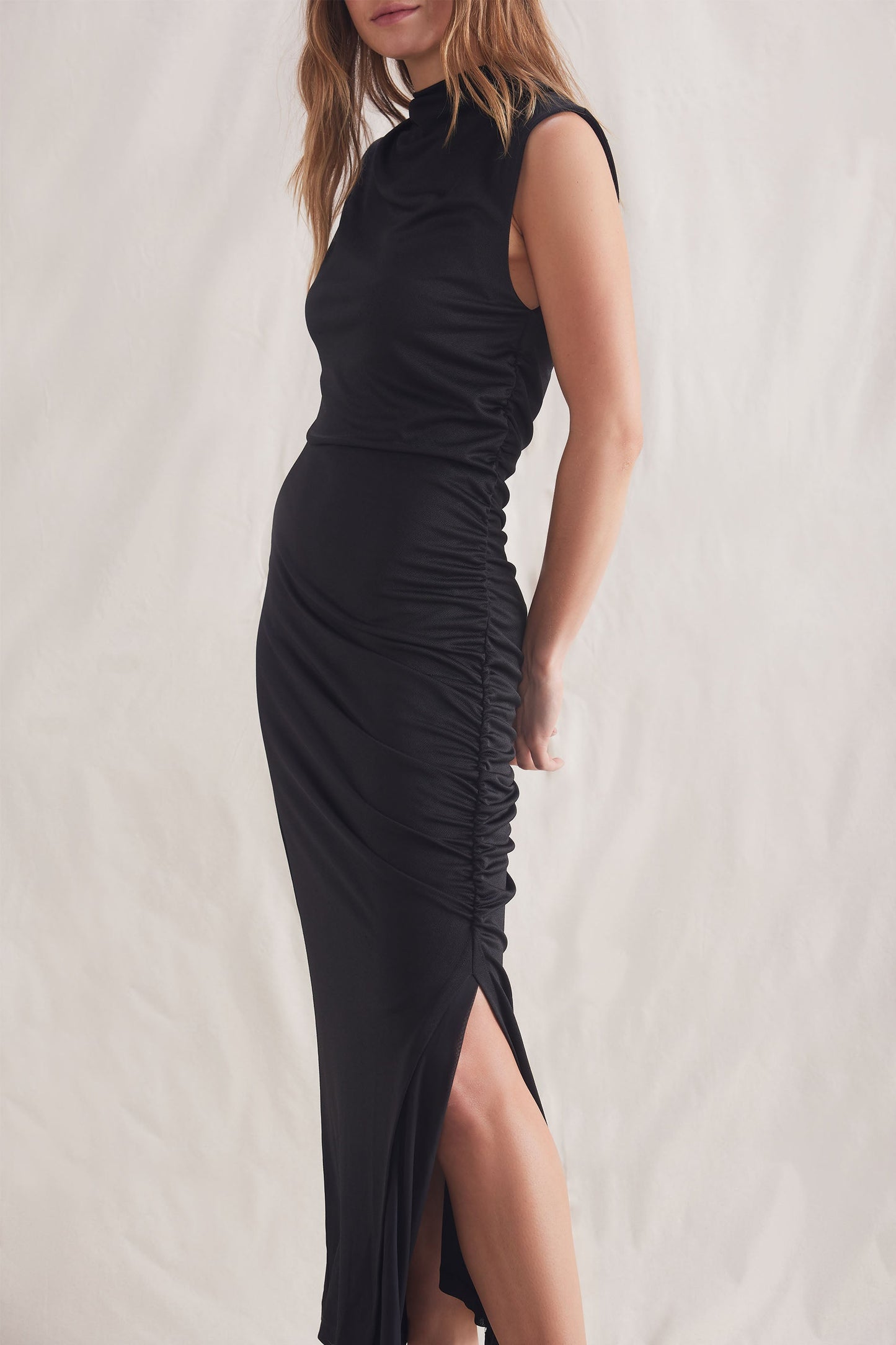 Jacinta Ruched Midi Dress