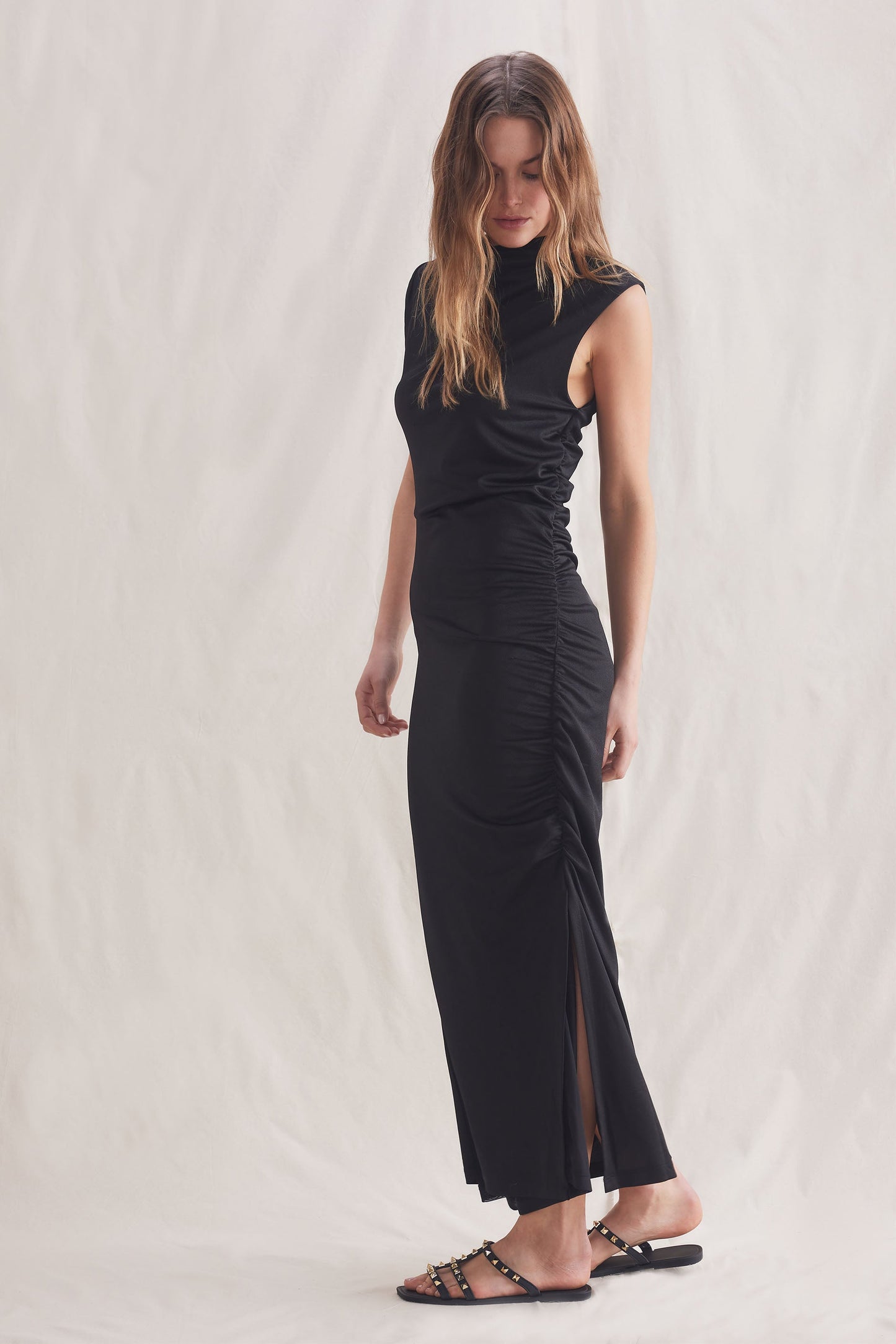 Jacinta Ruched Midi Dress