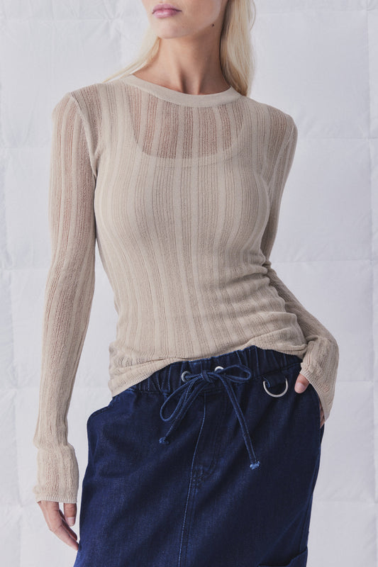 D-Luxe Knitted Long Sleeve Top