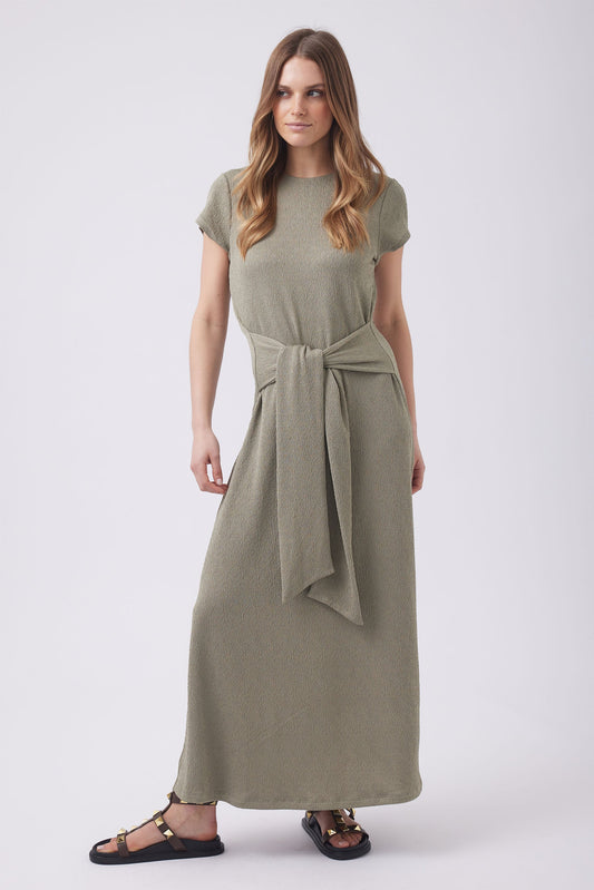 Tilly Tie Front Midi Dress