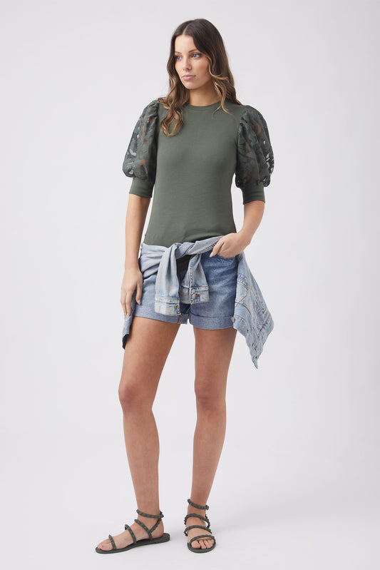 Nicola Lace Sleeve Top