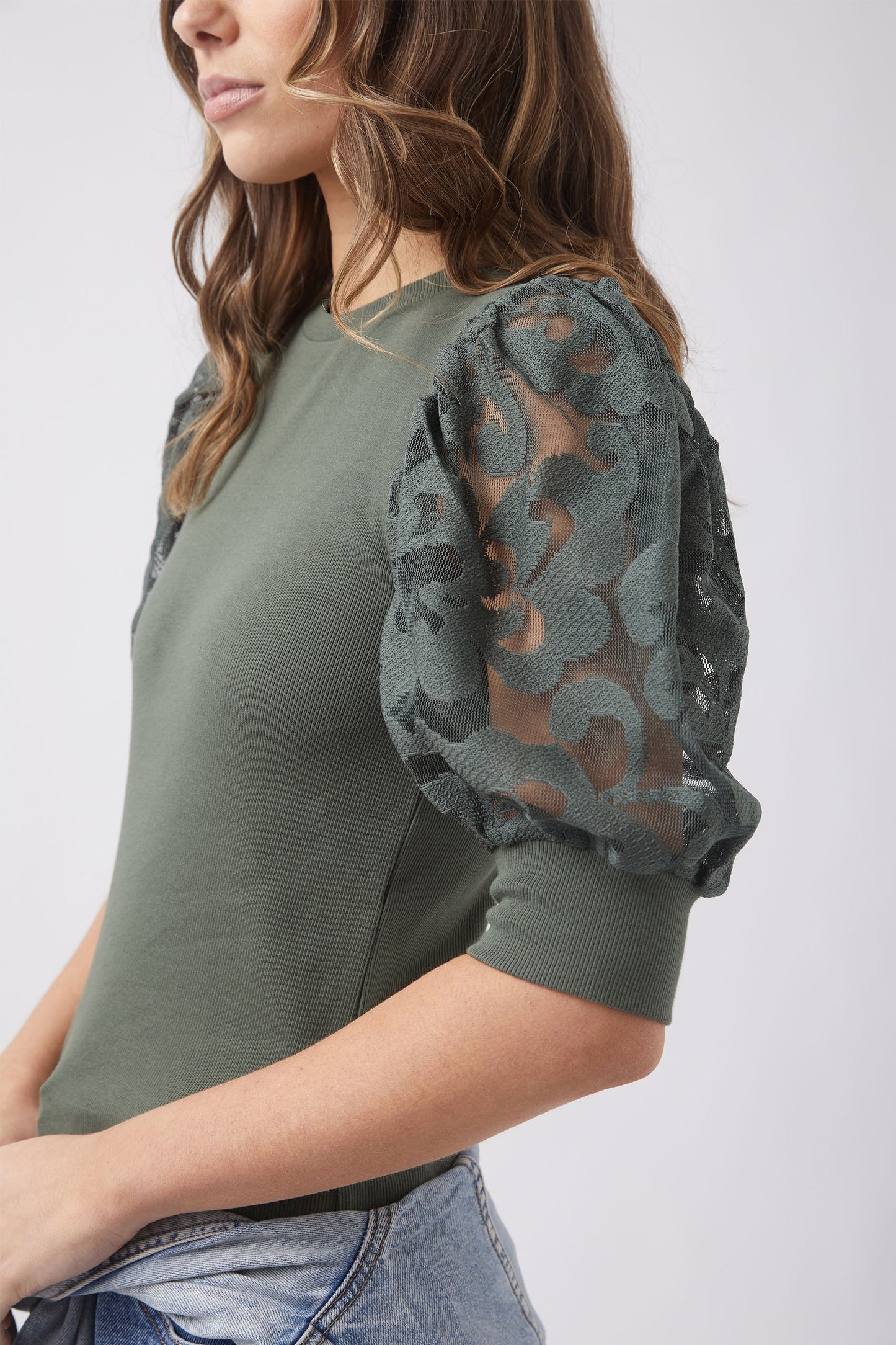 Nicola Lace Sleeve Top