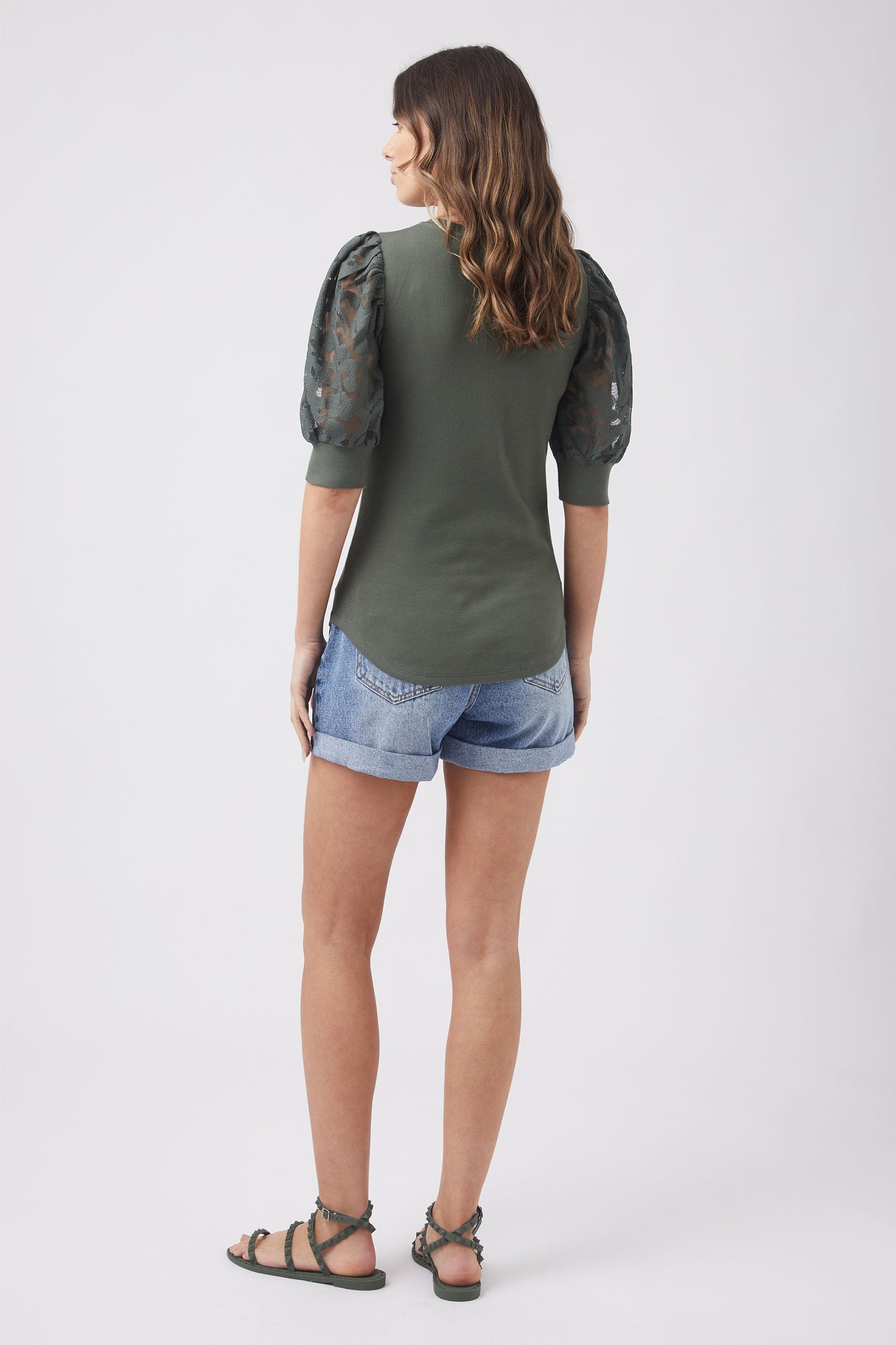 Nicola Lace Sleeve Top