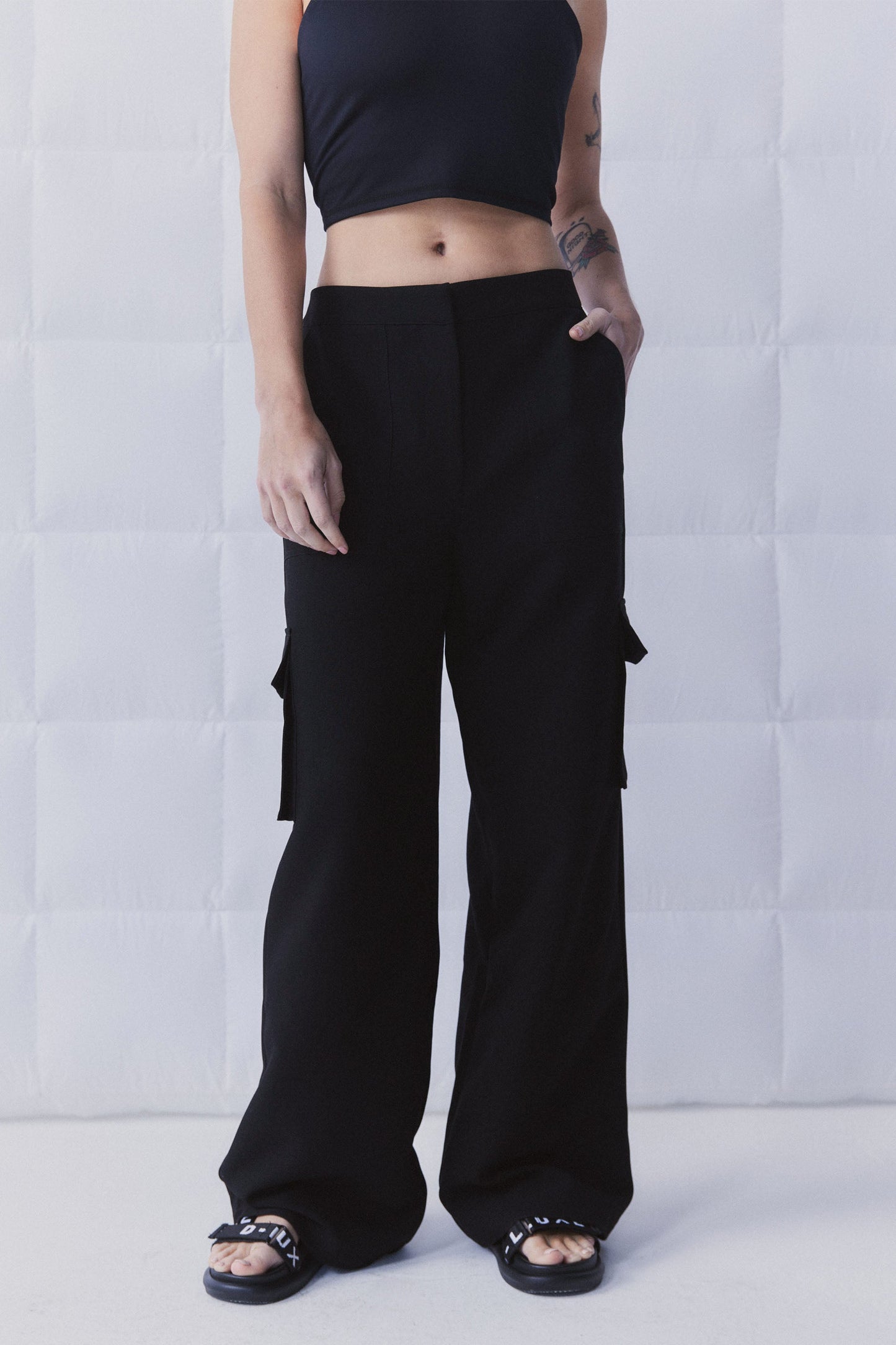 D-Luxe Wide Leg Cargo Trouser