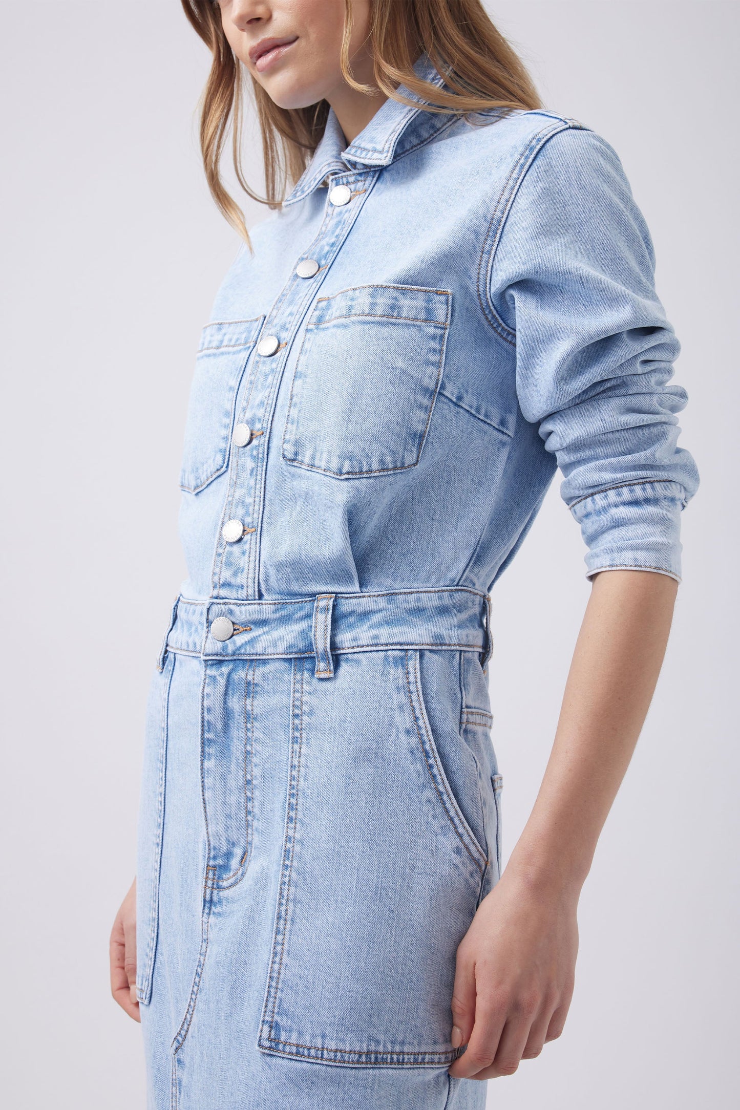 Ellie Denim Maxi Dress