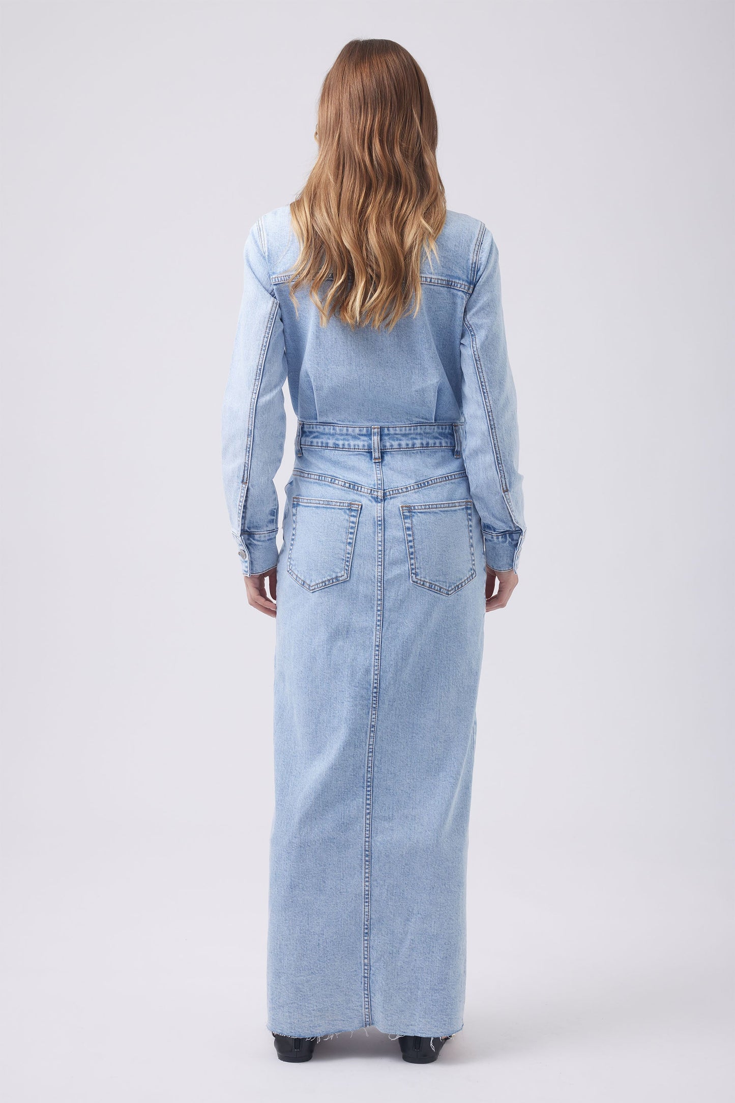 Ellie Denim Maxi Dress