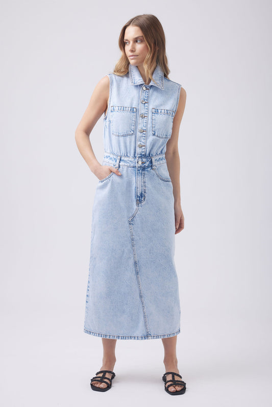 Ella Denim Midi Dress