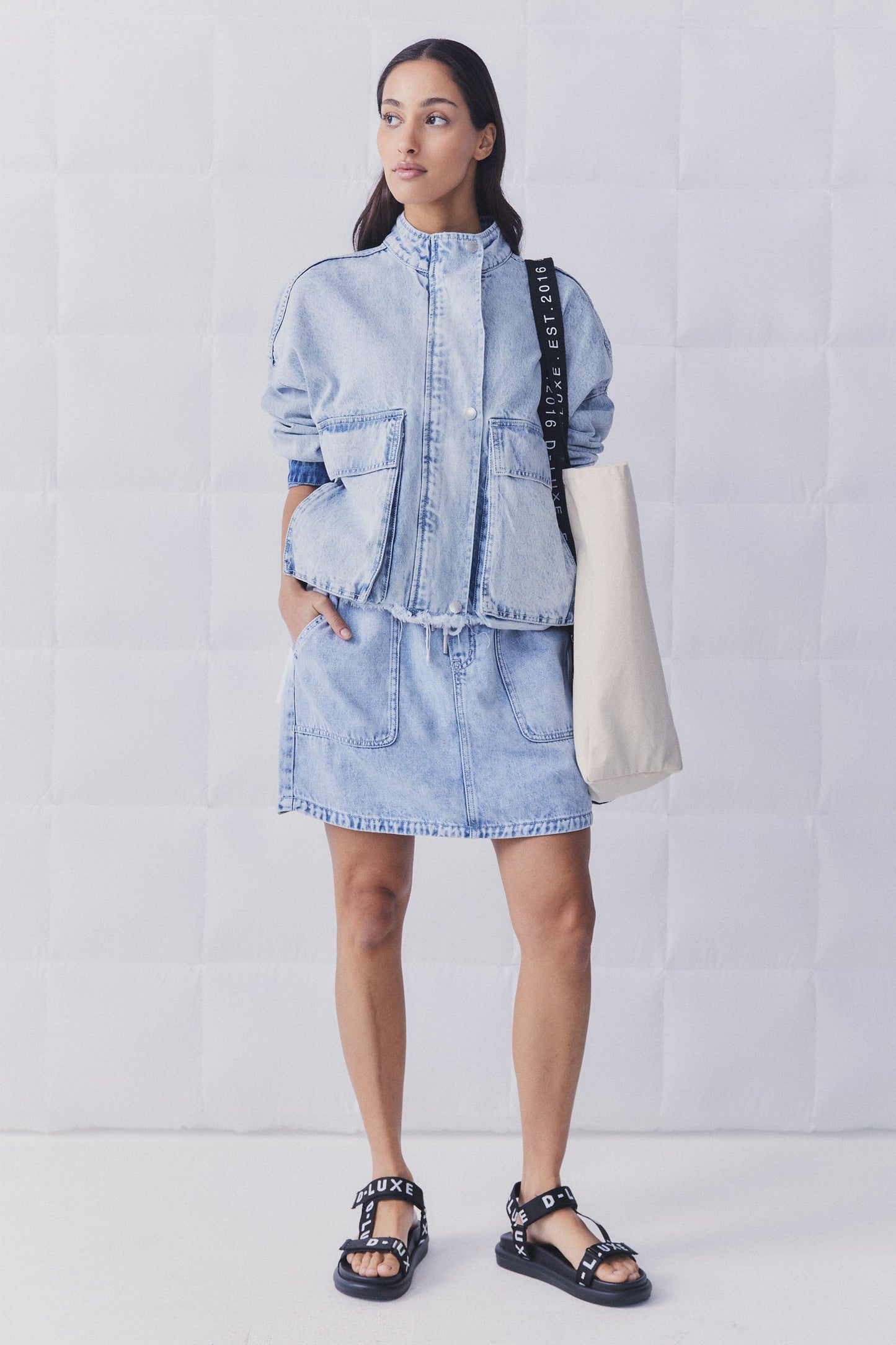 D-Luxe Cropped Denim Jacket