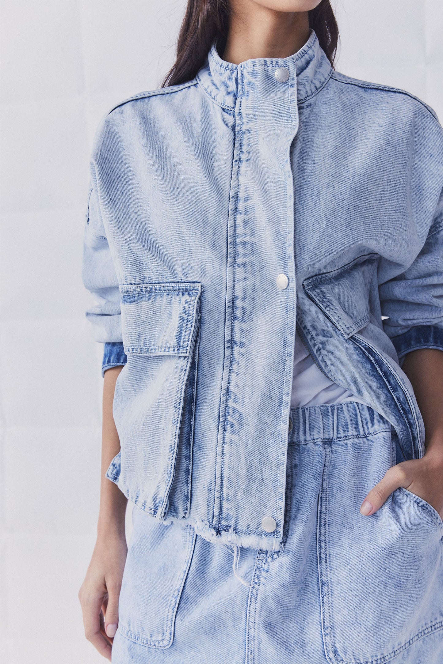 D-Luxe Cropped Denim Jacket