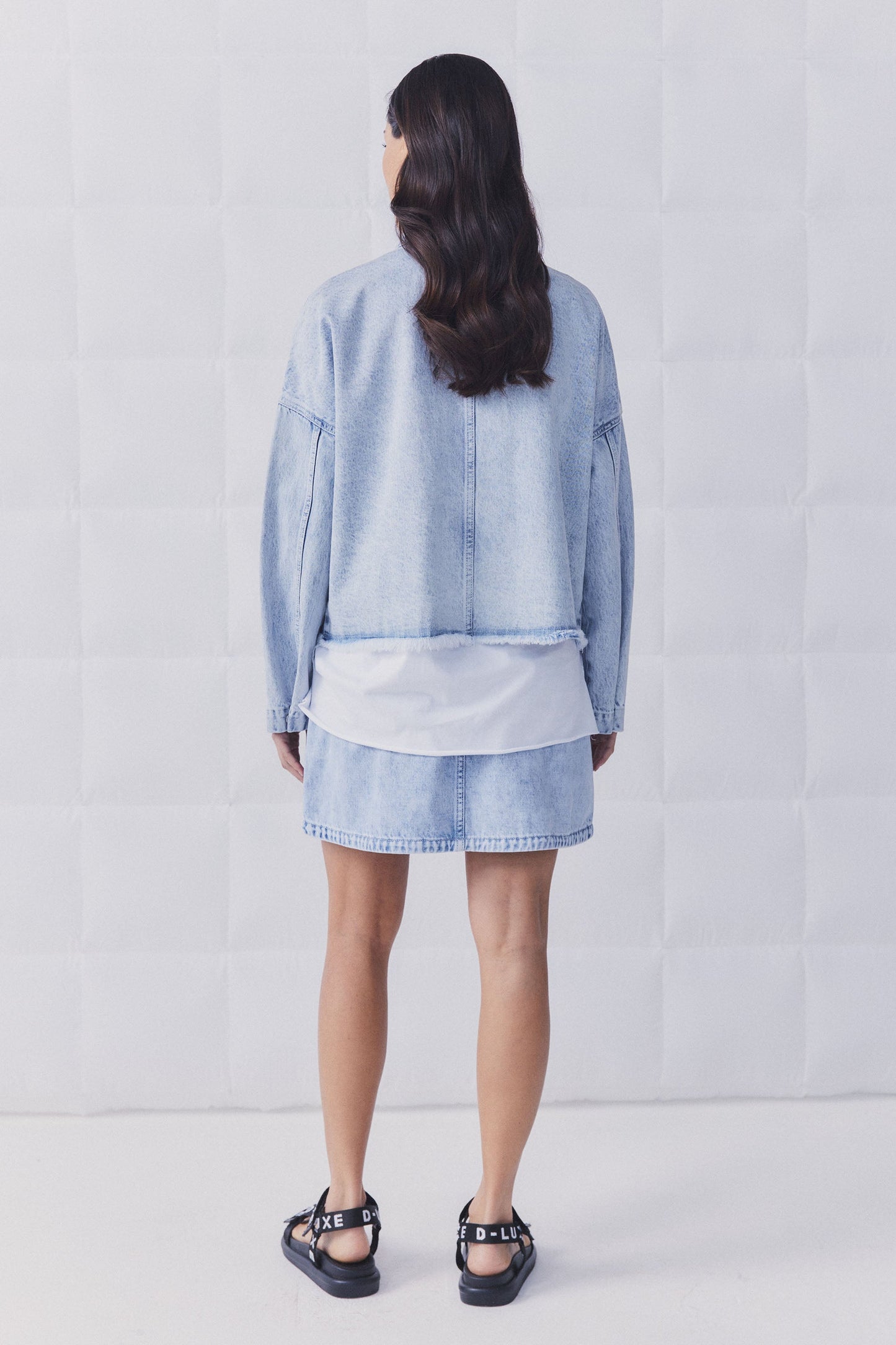 D-Luxe Cropped Denim Jacket