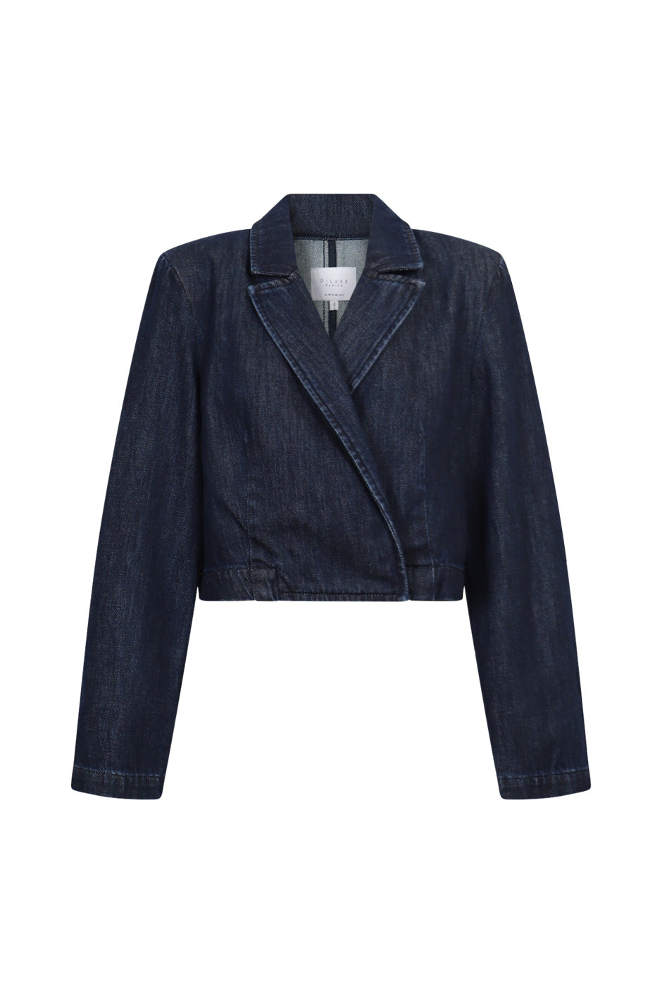 D-Luxe Cropped Denim Blazer